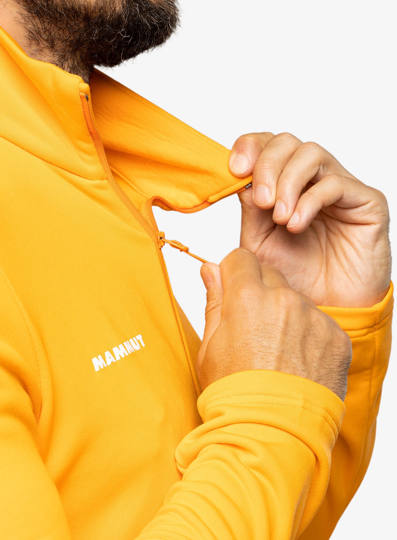 Dukserica od flisa Mammut Aconcagua Light ML Jacket - tangerine