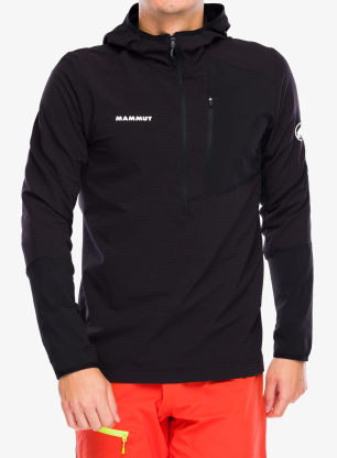 Dukserica Mammut Madris Light ML Half Zip Hoody - black