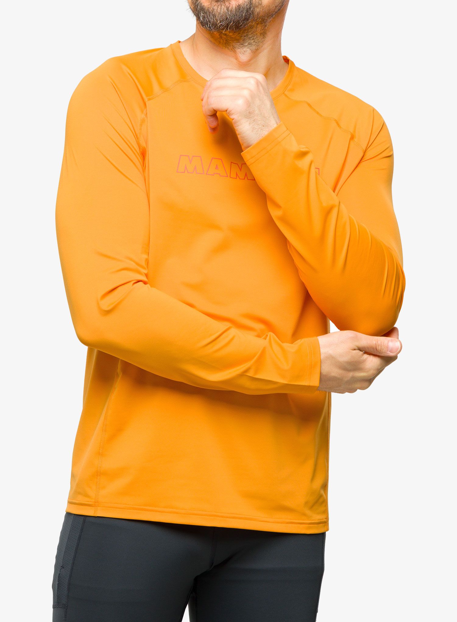 Dukserica Mammut Selun FL Longsleeve Logo - tangerine