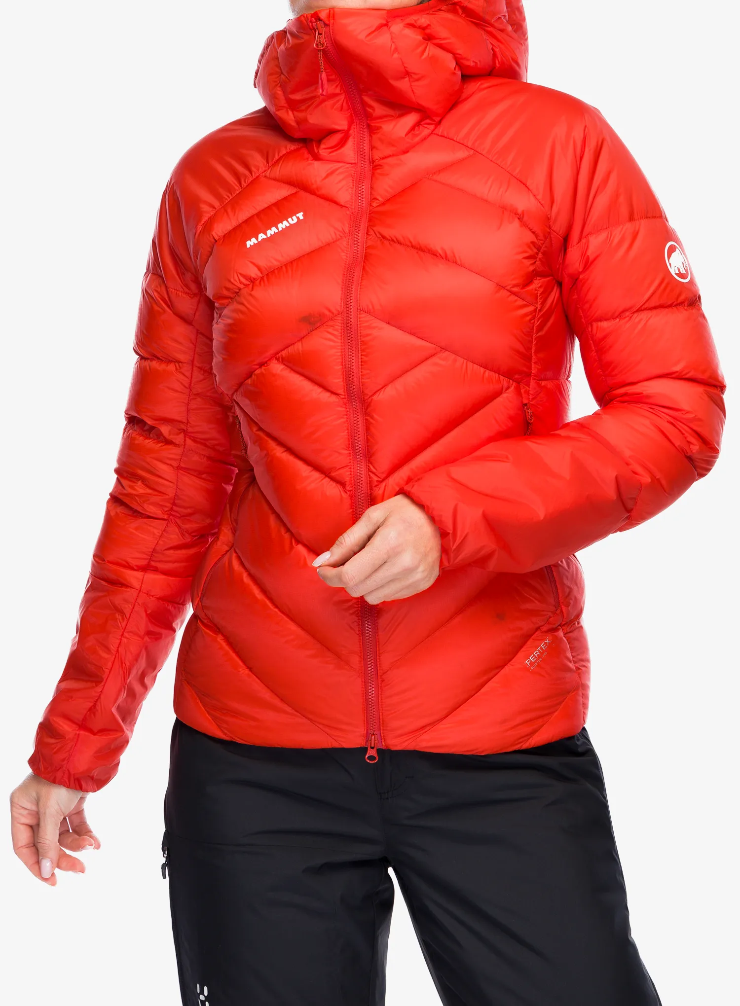 Ženska perjana jakna Mammut Taiss IN Hooded Jacket