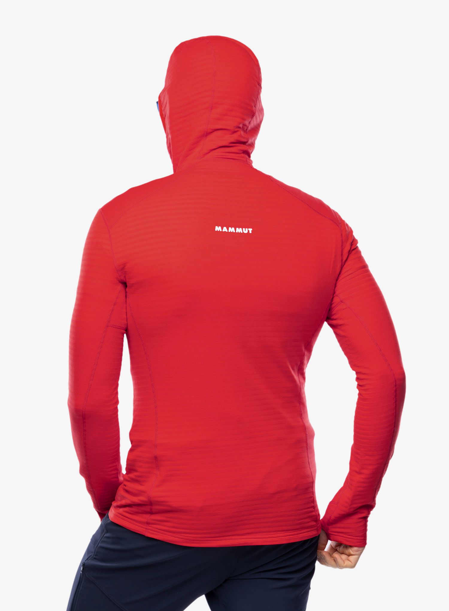 Dukserica na otkopčavanje Mammut Taiss Light ML Hooded Jacket - mammut red