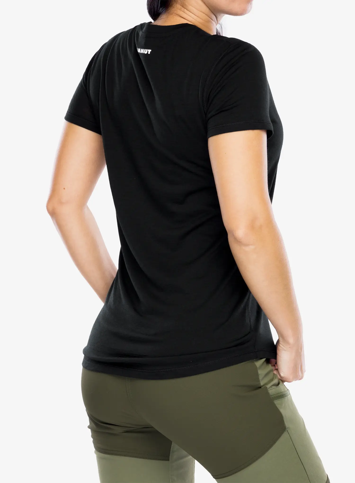 Ženska merino majica Mammut Tree Wool FL T-Shirt - black/black