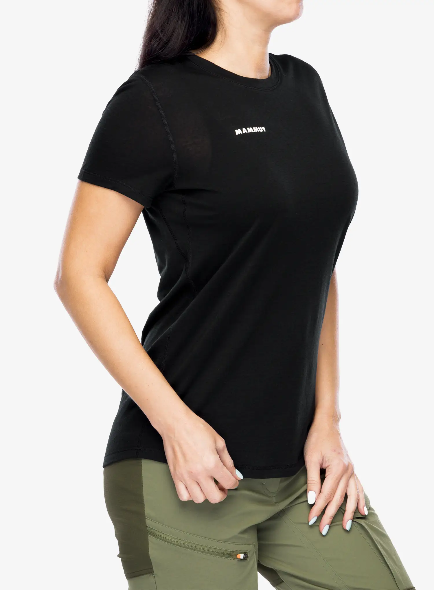 Ženska merino majica Mammut Tree Wool FL T-Shirt - black/black