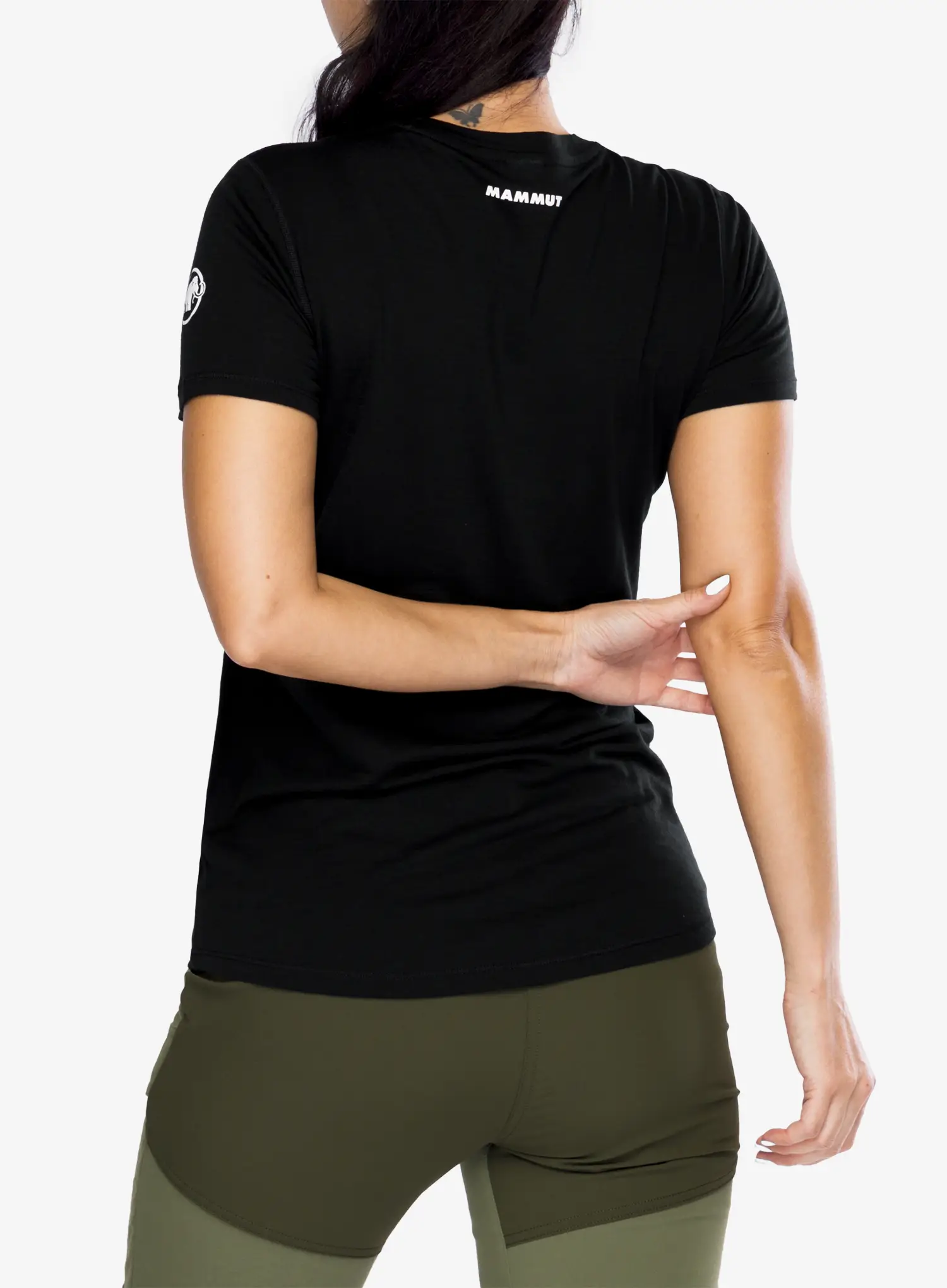 Ženska merino majica Mammut Tree Wool FL T-Shirt - black/black