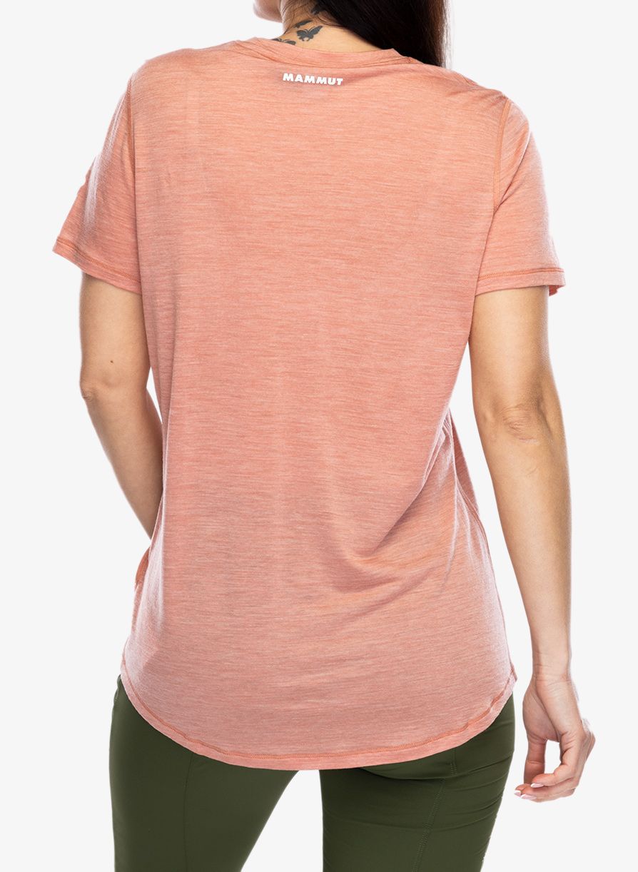Ženska merino majica Mammut Tree Wool FL T-Shirt - quartz dust melang