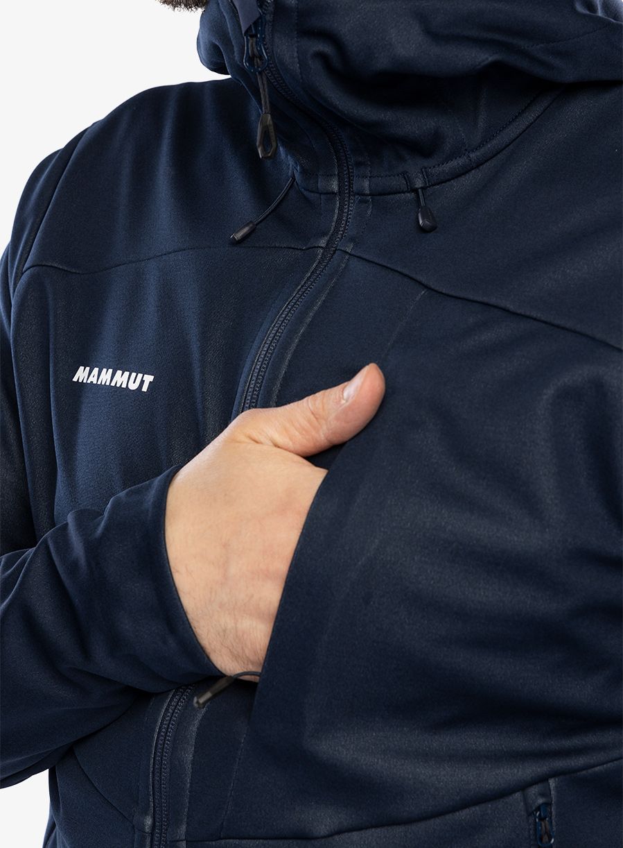 Softshell jakna Mammut Ultimate VII SO Hooded Jacket - marine