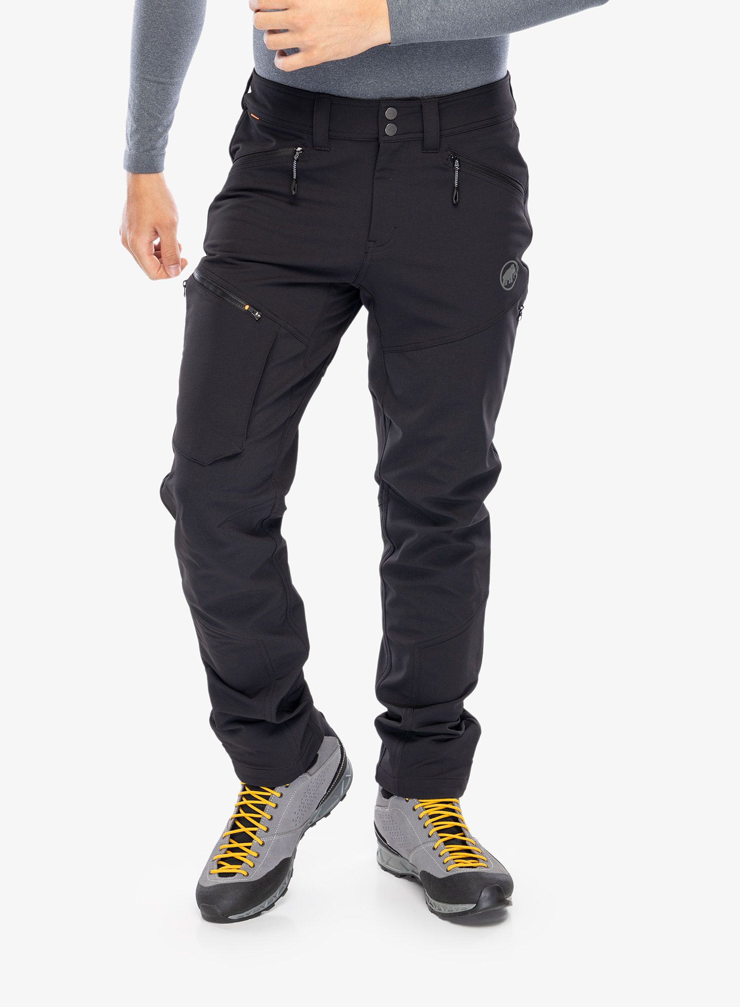 Softshell hlače Mammut Zinal Guide SO Hybrid Pants - black