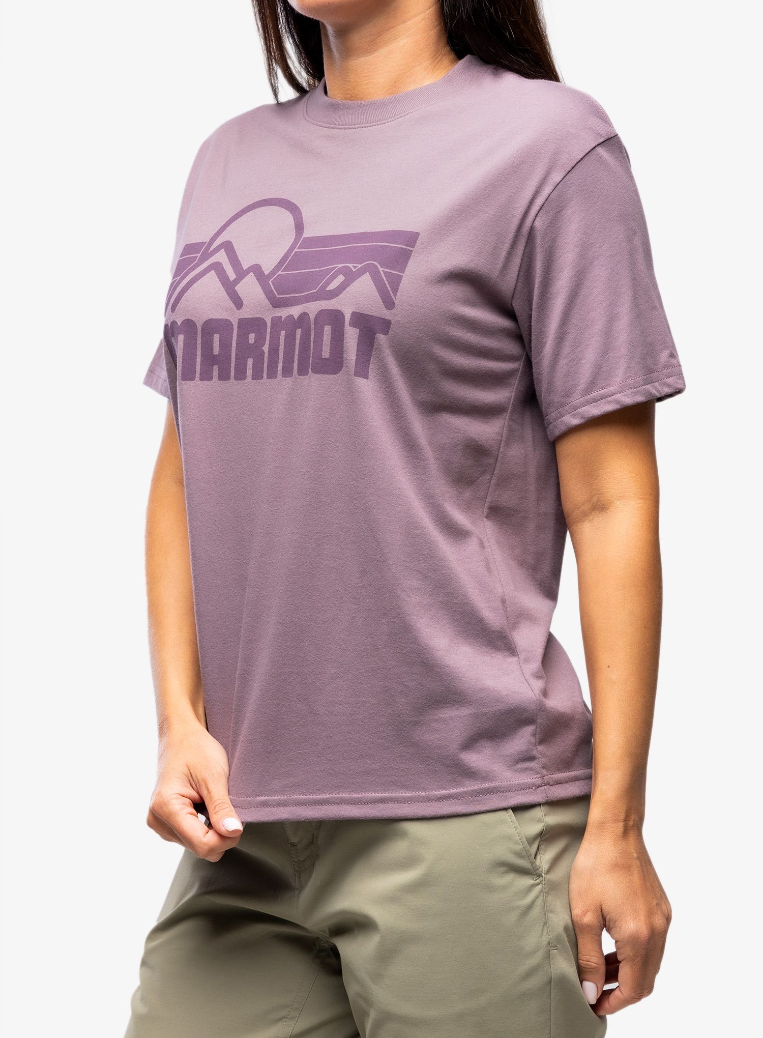 Ženska pamučna majica Marmot Coastal Tee SS - hazy purple