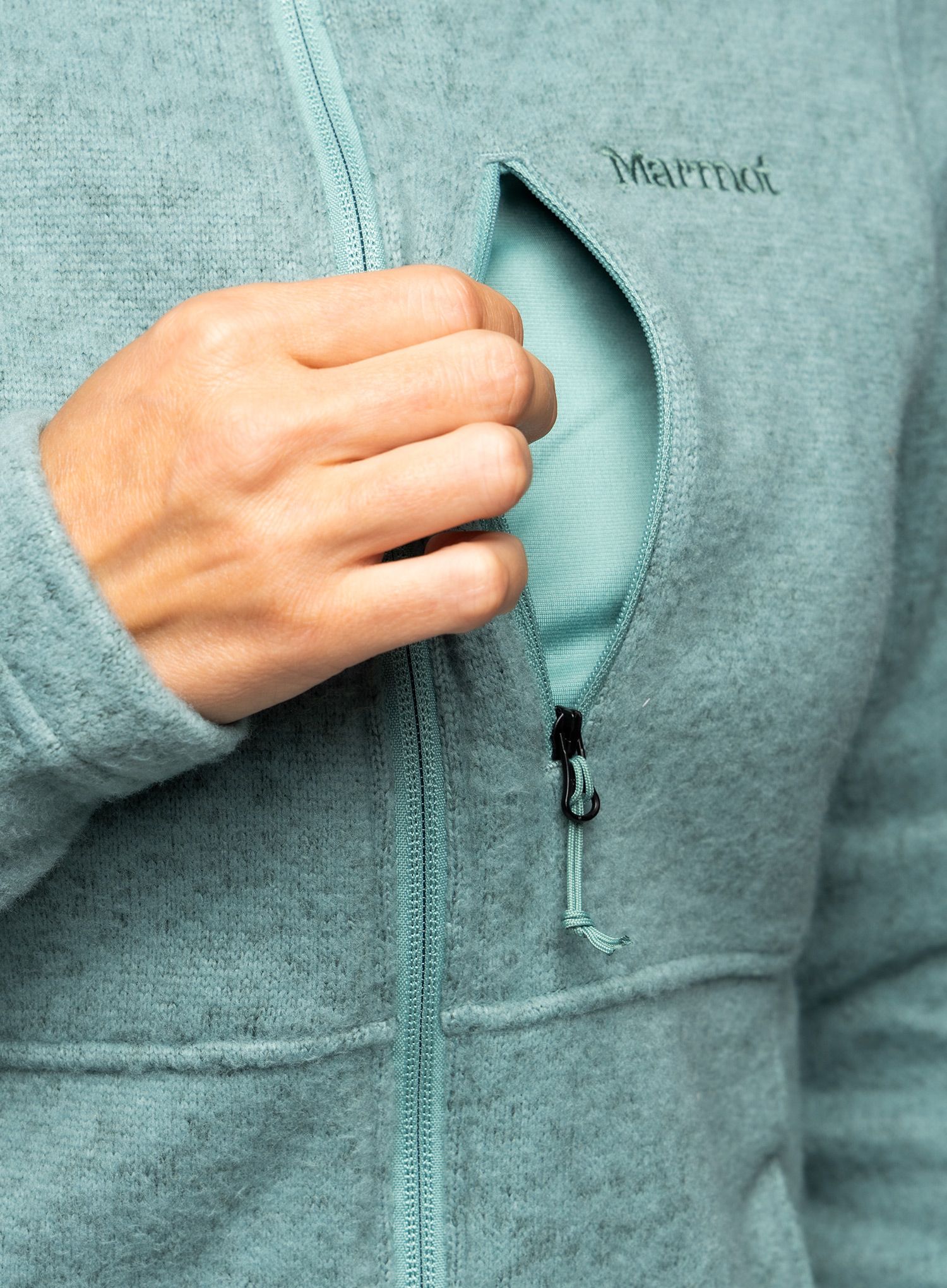 Ženska dukserica Marmot Drop Line Jacket - blue agave