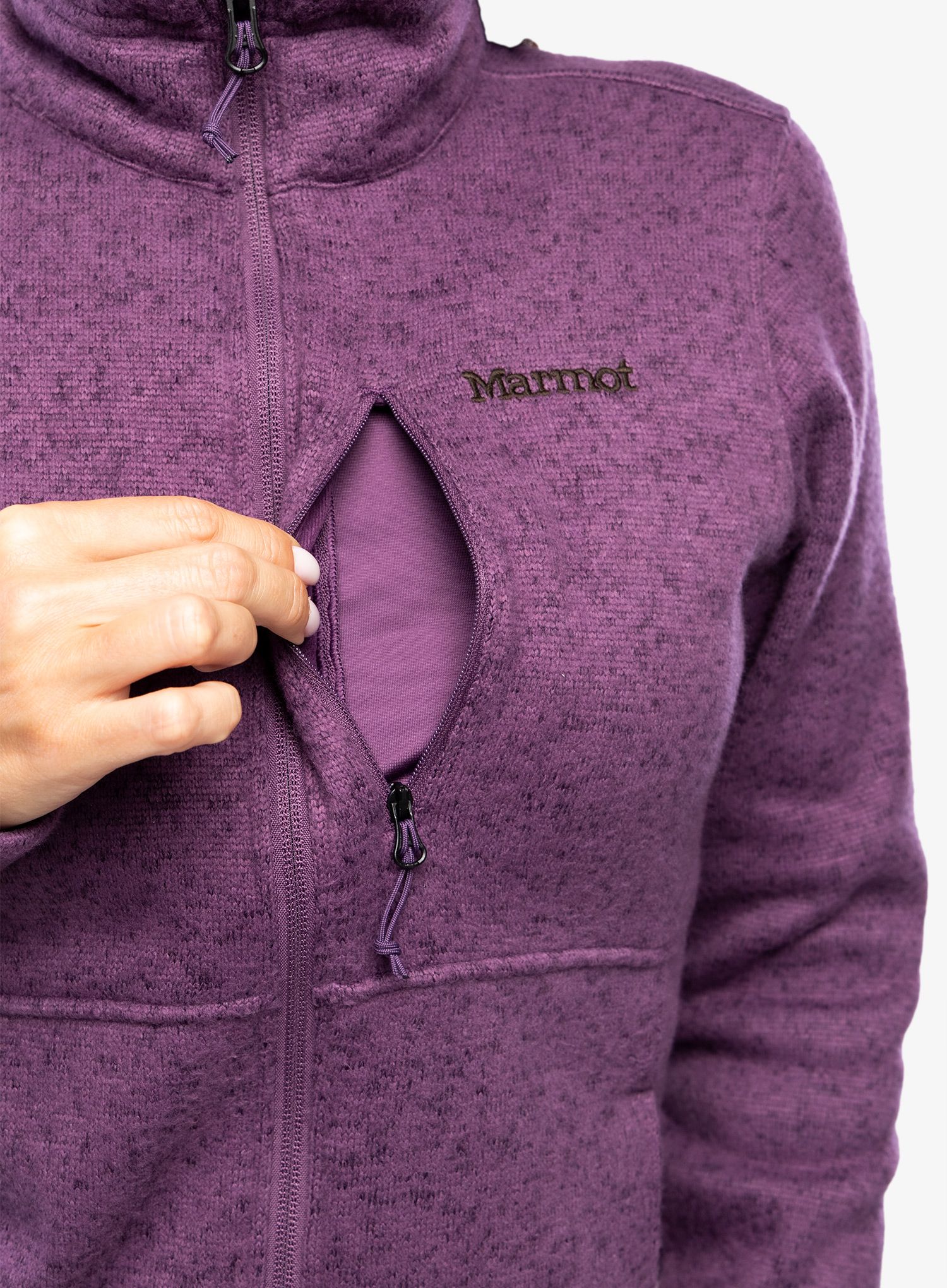 Ženska dukserica Marmot Drop Line Jacket - purple fig