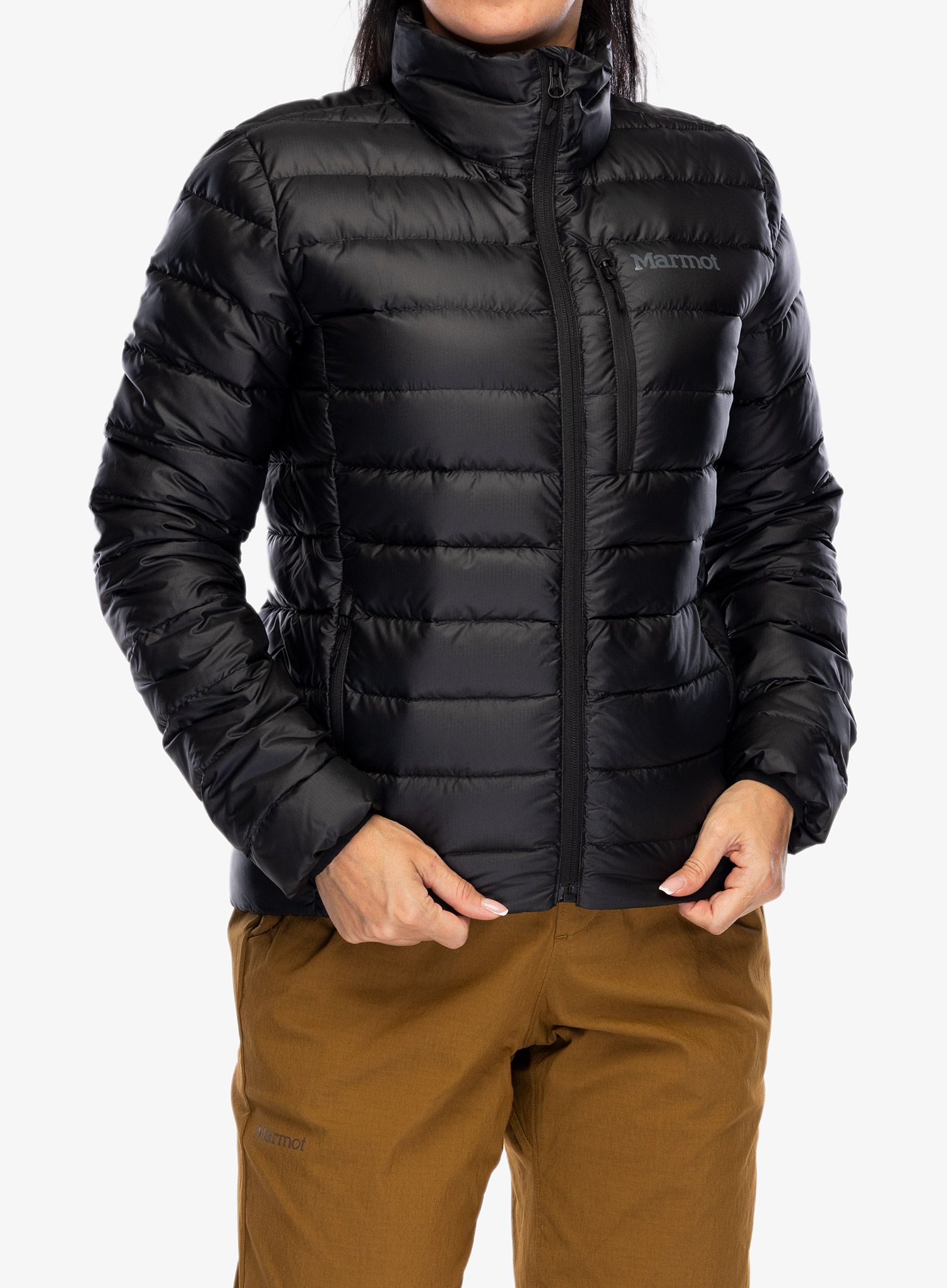 Ženska perjana jakna Marmot Highlander Jacket - black