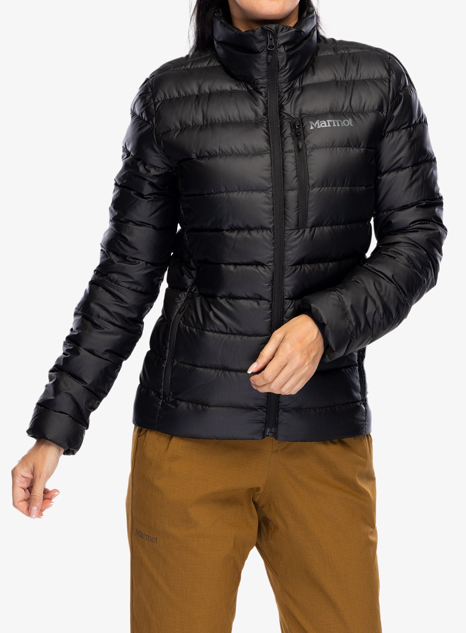 Ženska perjana jakna Marmot Highlander Jacket - black