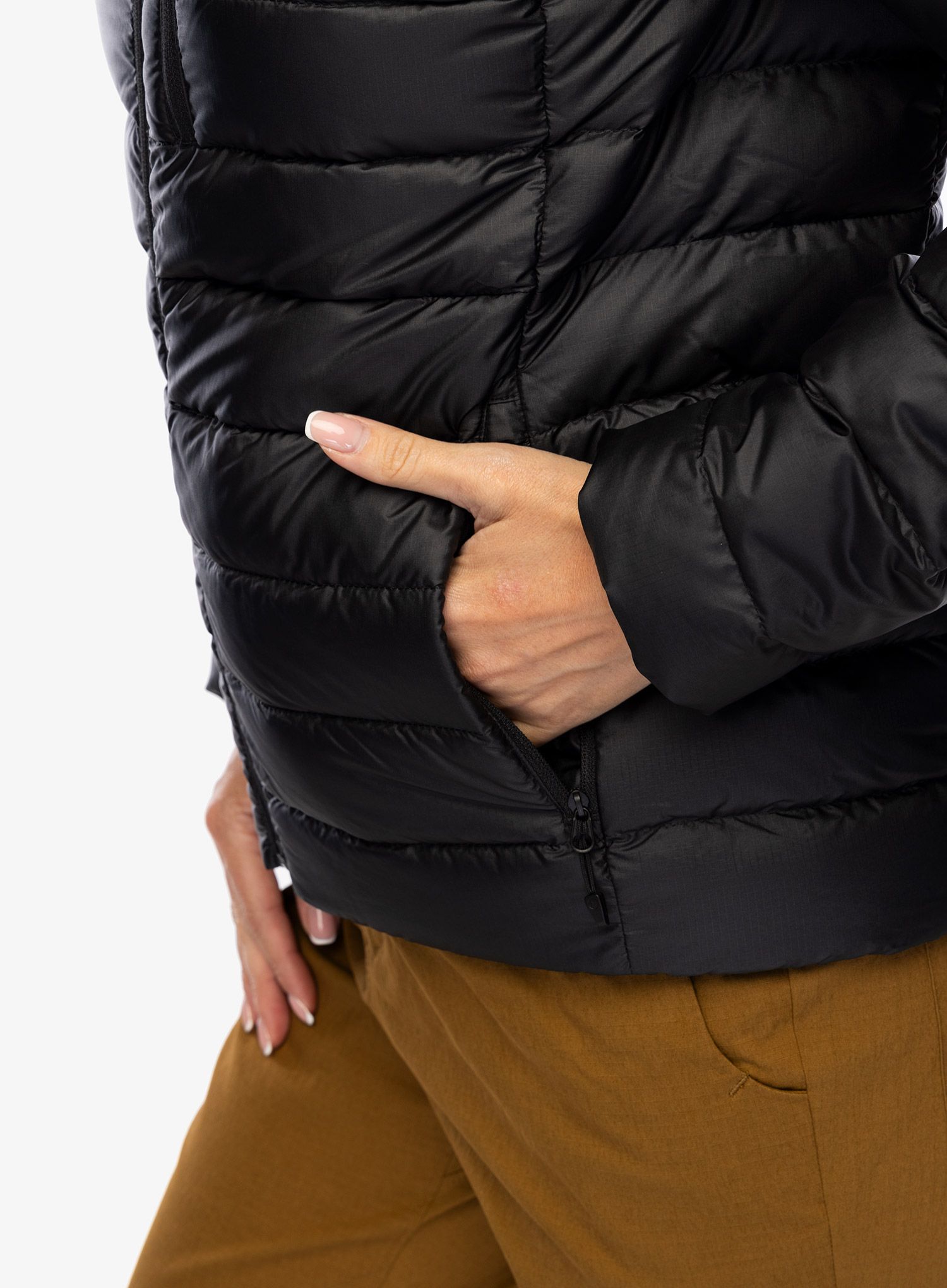 Ženska perjana jakna Marmot Highlander Jacket - black
