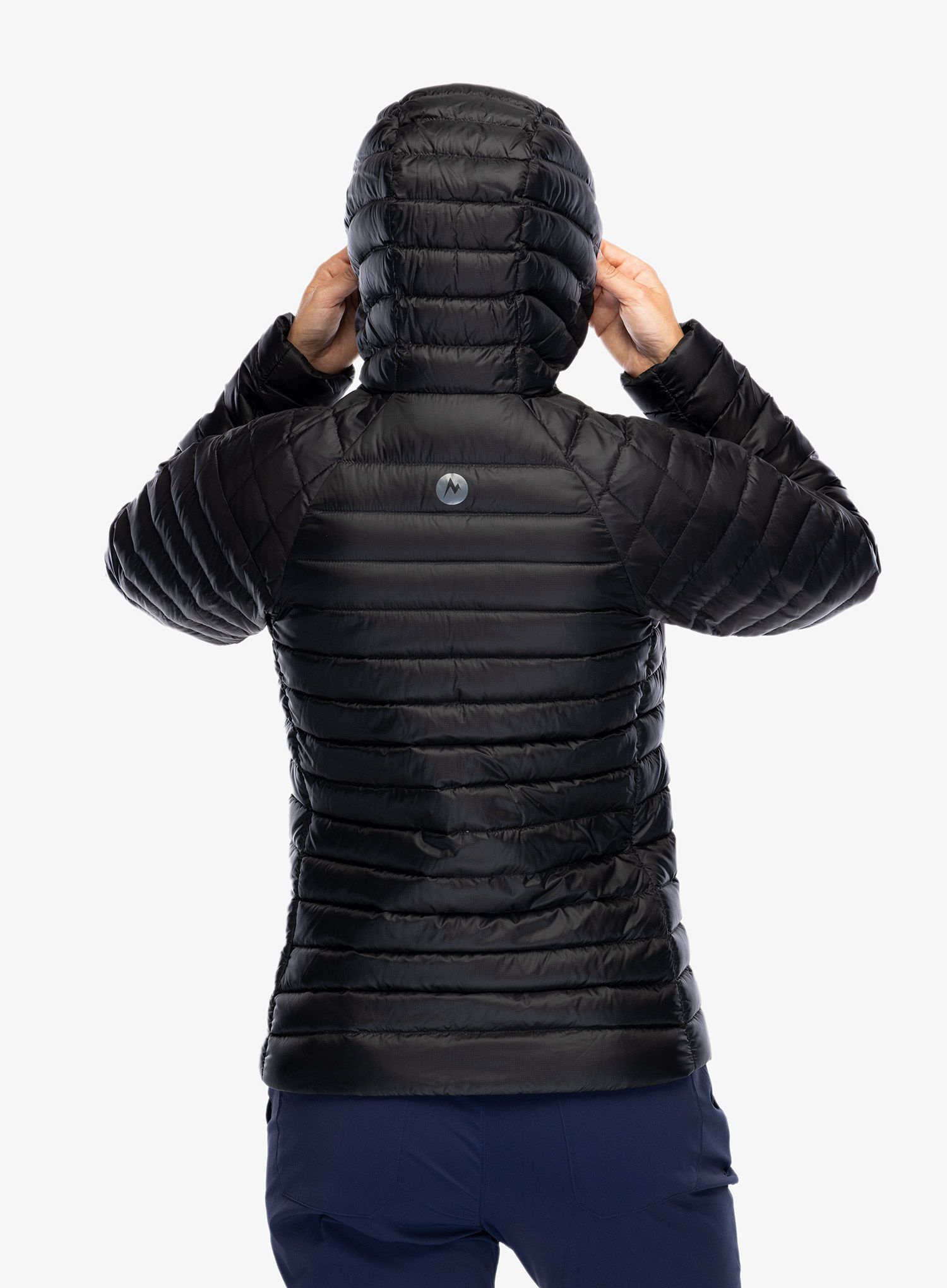 Ženska perjana jakna Marmot Hype Down Hoody - black/black