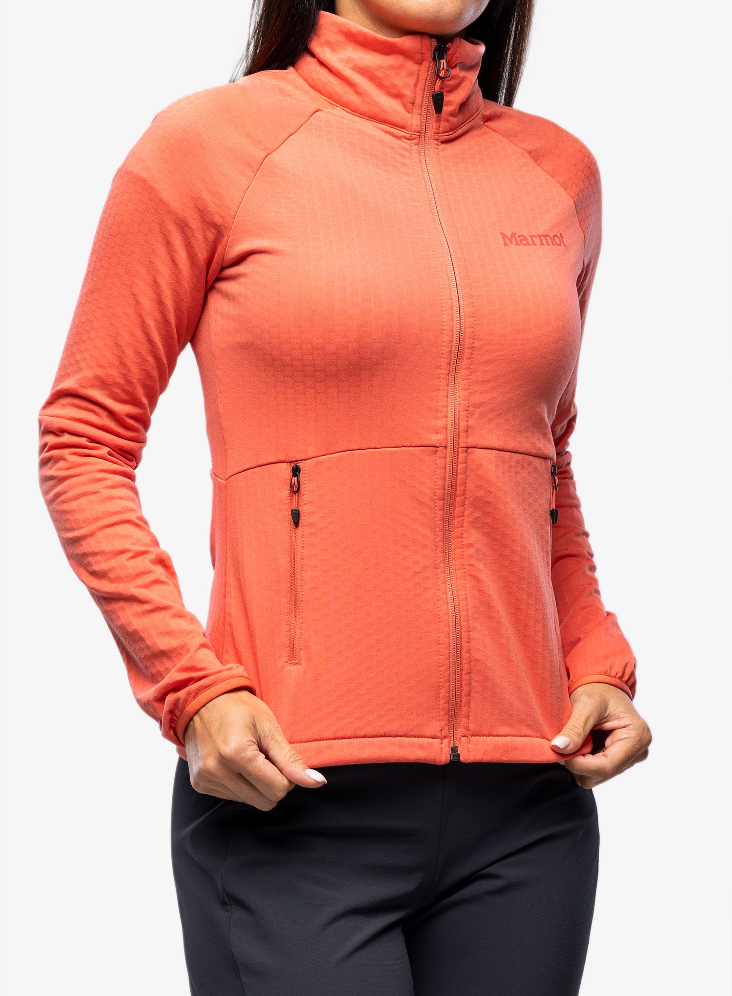 Ženska dukserica od flisa Marmot Leconte Fleece Jacket - grapefruit
