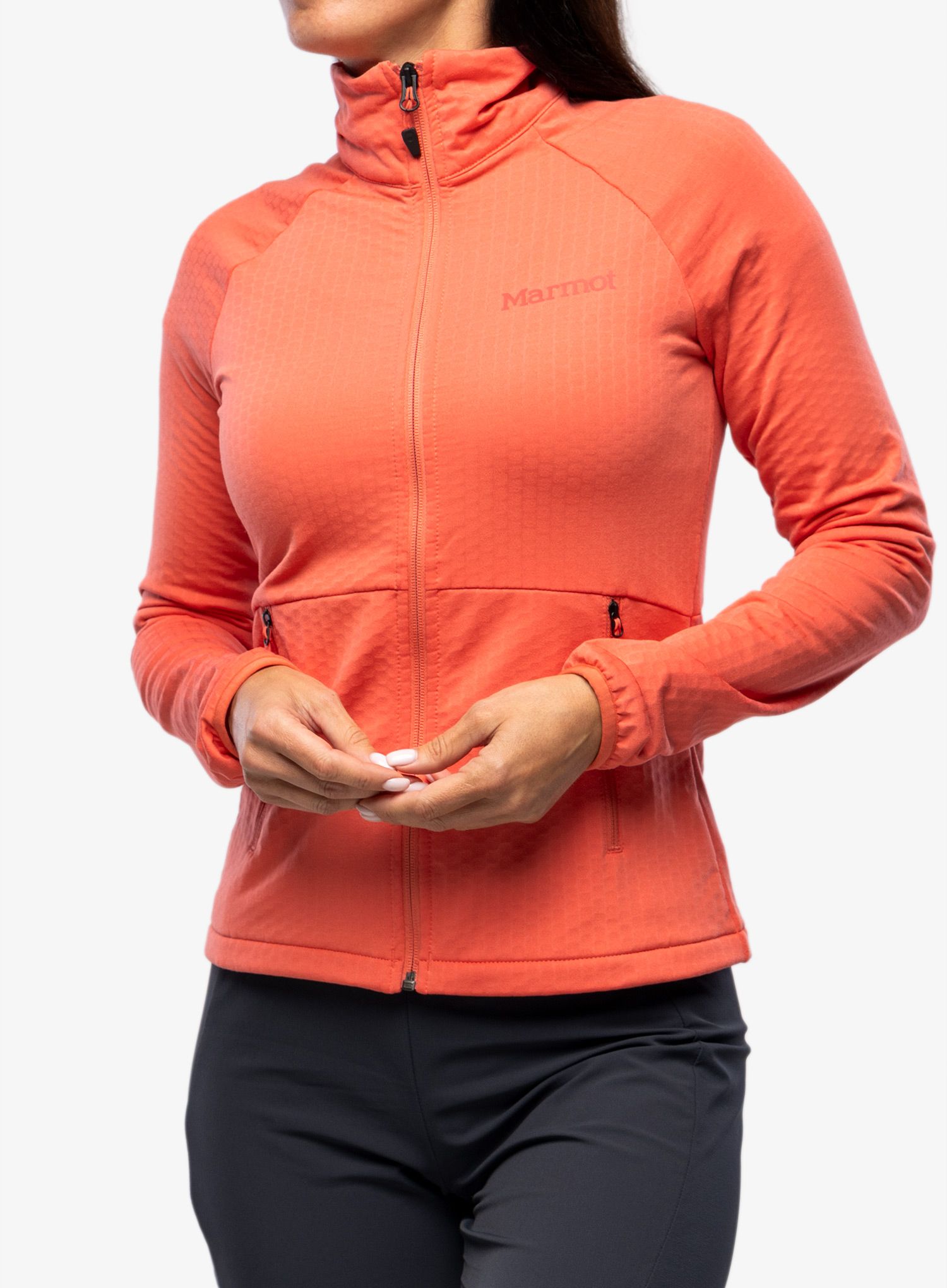 Ženska dukserica od flisa Marmot Leconte Fleece Jacket - grapefruit