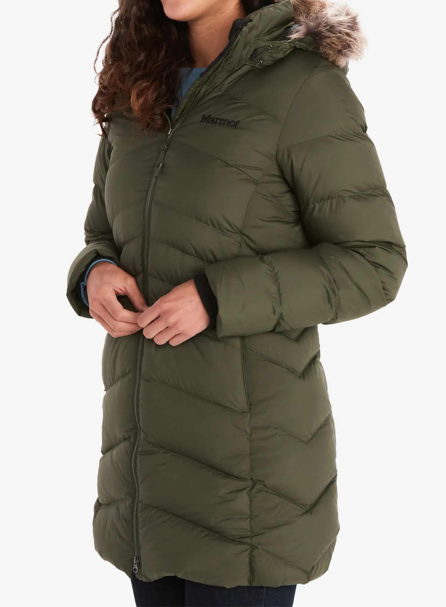 Ženski perjani kaput Marmot Montreal Coat - nori/nori