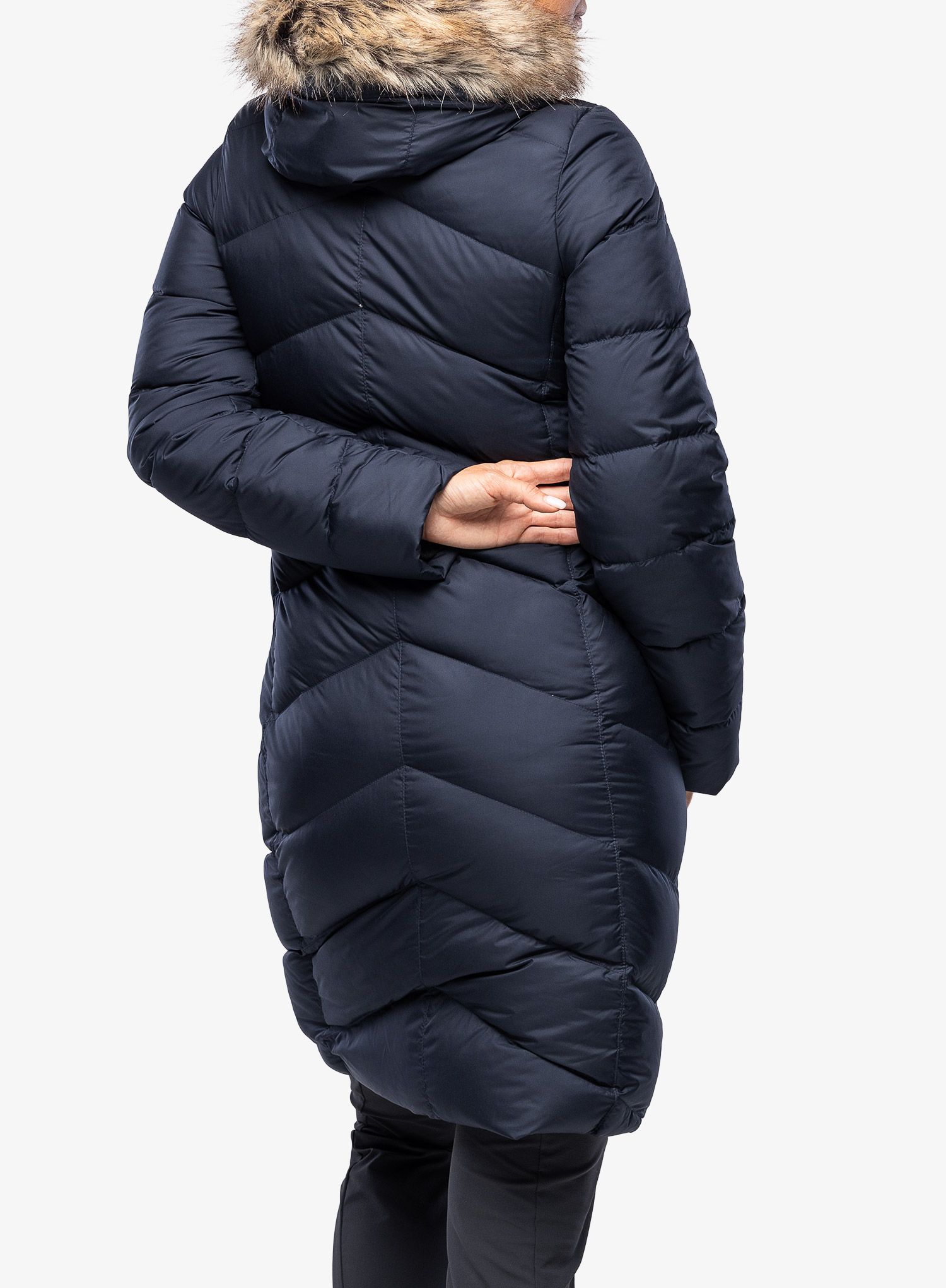 Ženski perjani kaput Marmot Montreaux Coat - midnight navy
