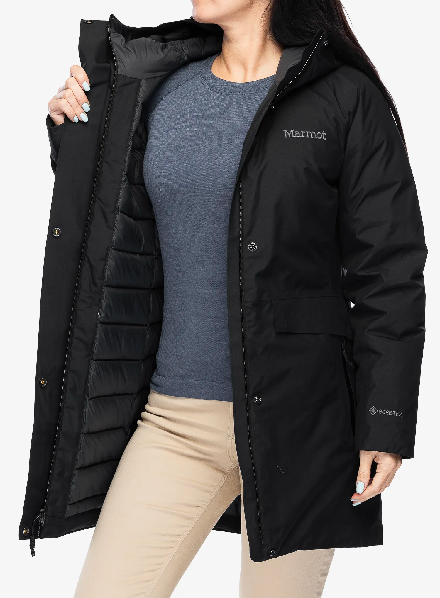 Ženska perjana jakna Marmot Oslo GTX Jacket - black