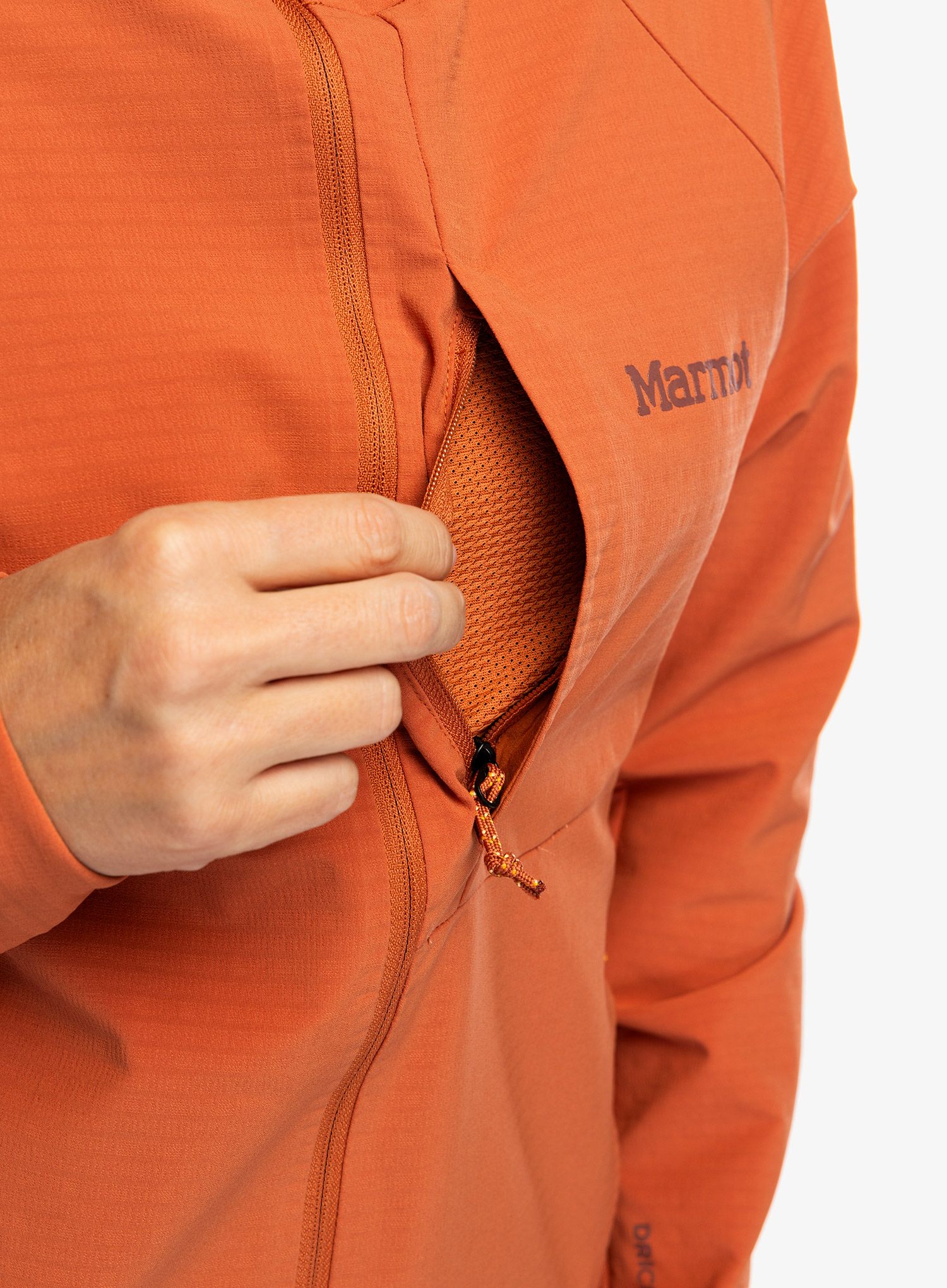 Ženska vjetrovka Marmot Pinnacle DriClime Hoody - auburn