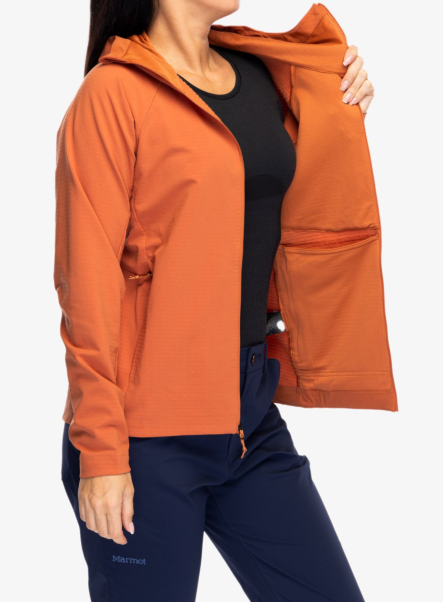 Ženska vjetrovka Marmot Pinnacle DriClime Hoody - auburn