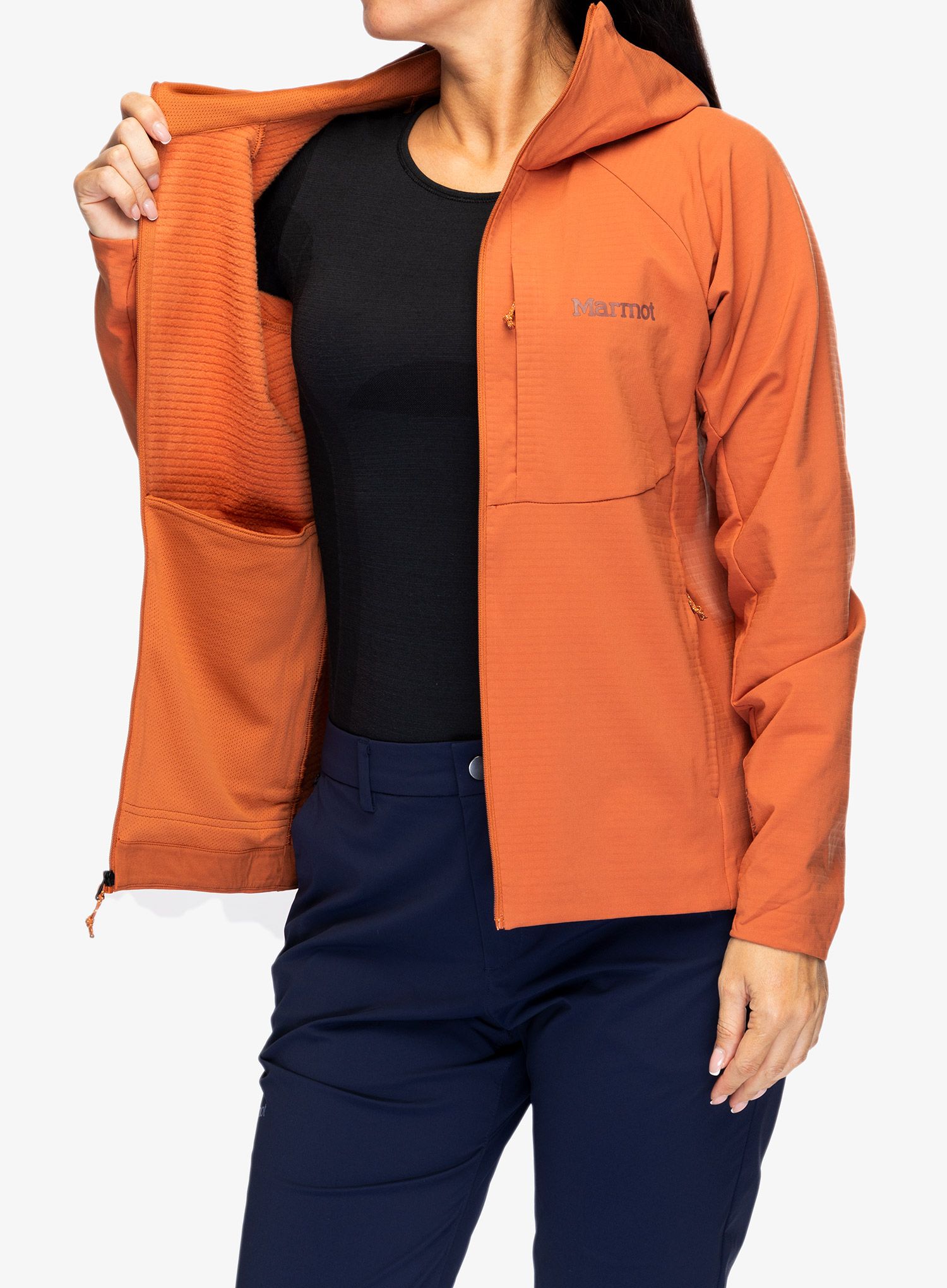 Ženska vjetrovka Marmot Pinnacle DriClime Hoody - auburn