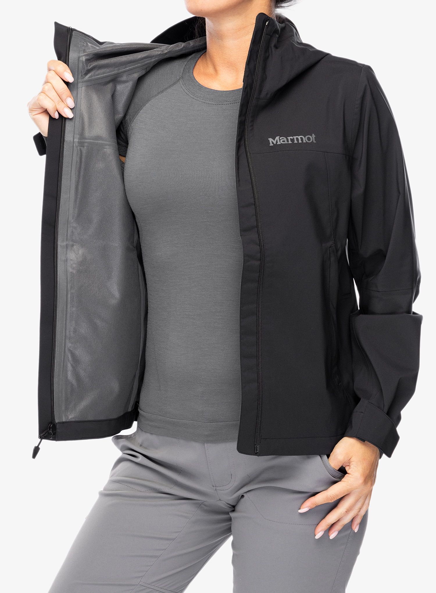 Ženska kišna jakna Marmot PreCip Pro Jacket - black
