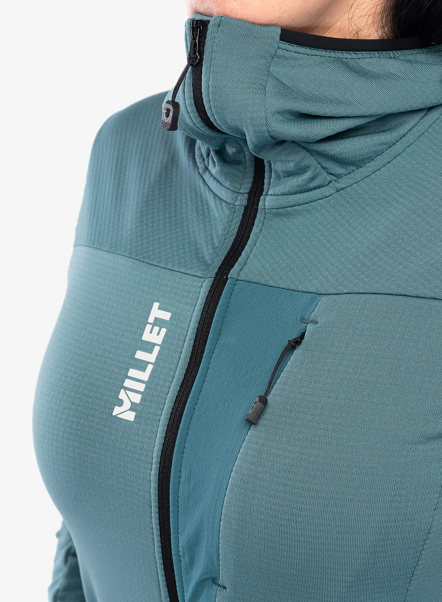 Ženska dukserica od flisa Millet Trilogy Light Grid Hoodie - hydro