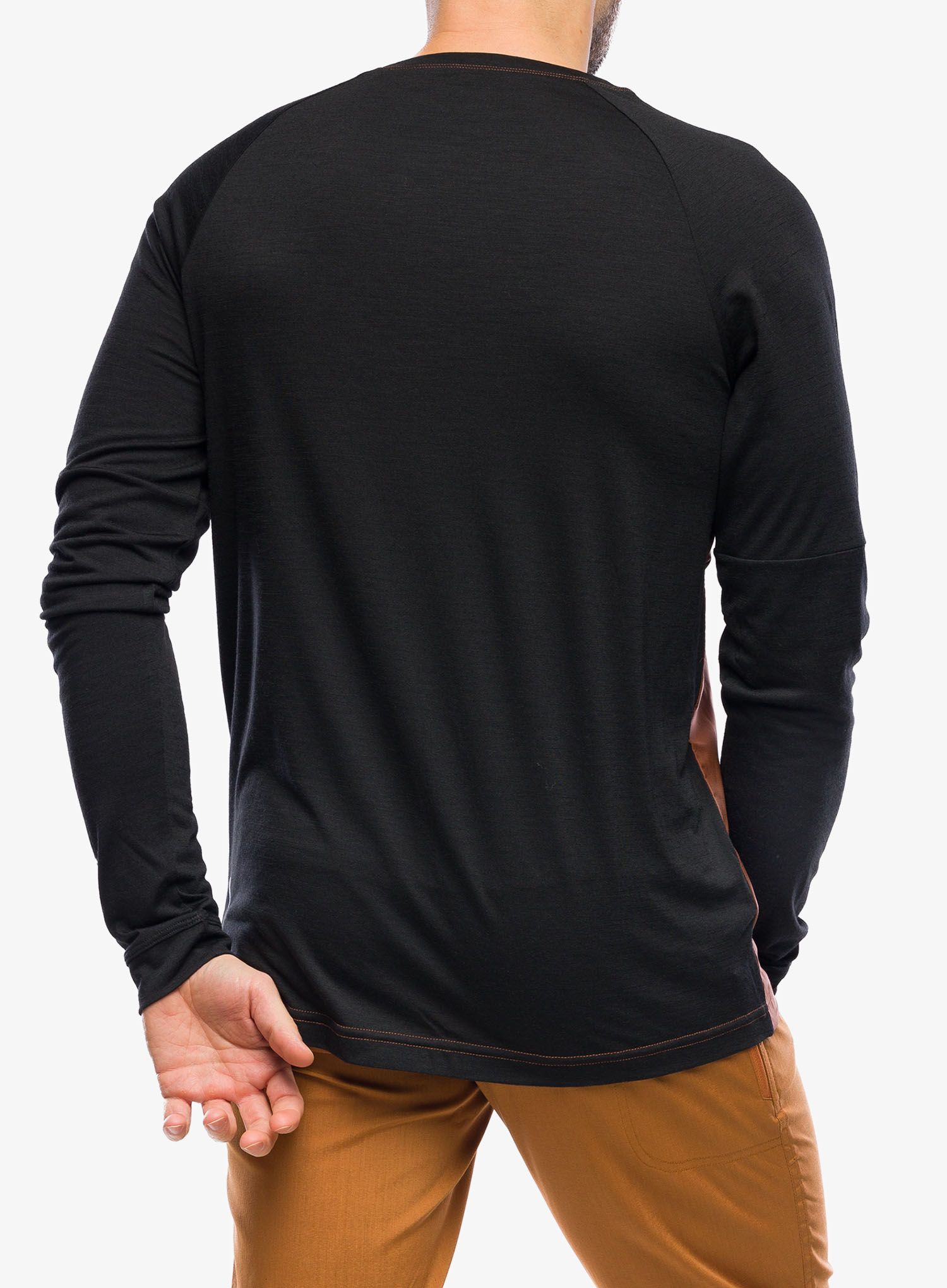 Biciklistička dukserica Mons Royale Tarn Merino Shift Wind Jersey - dark copper/black