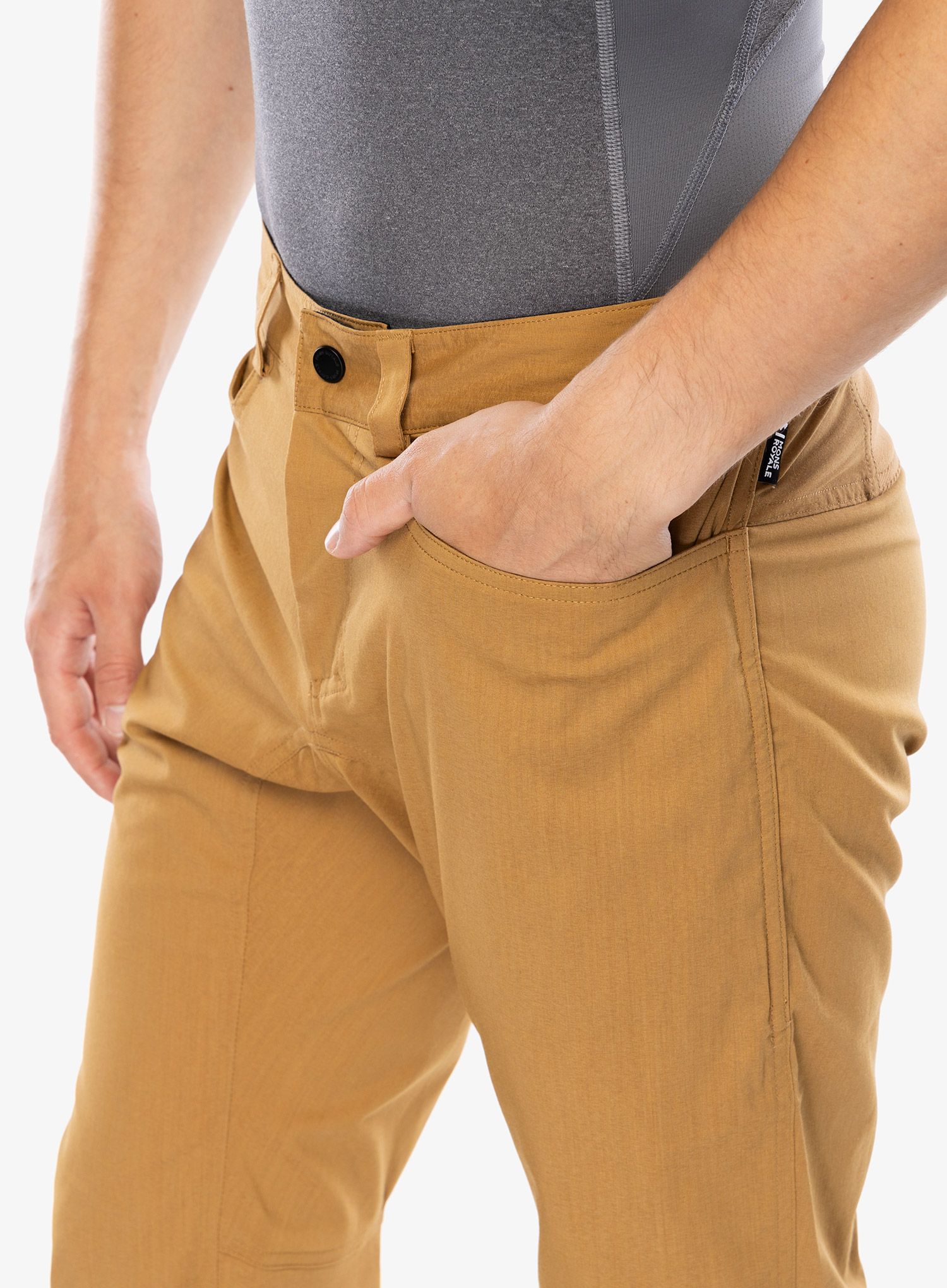 Biciklističke hlače Mons Royale Virage Pants - cumin