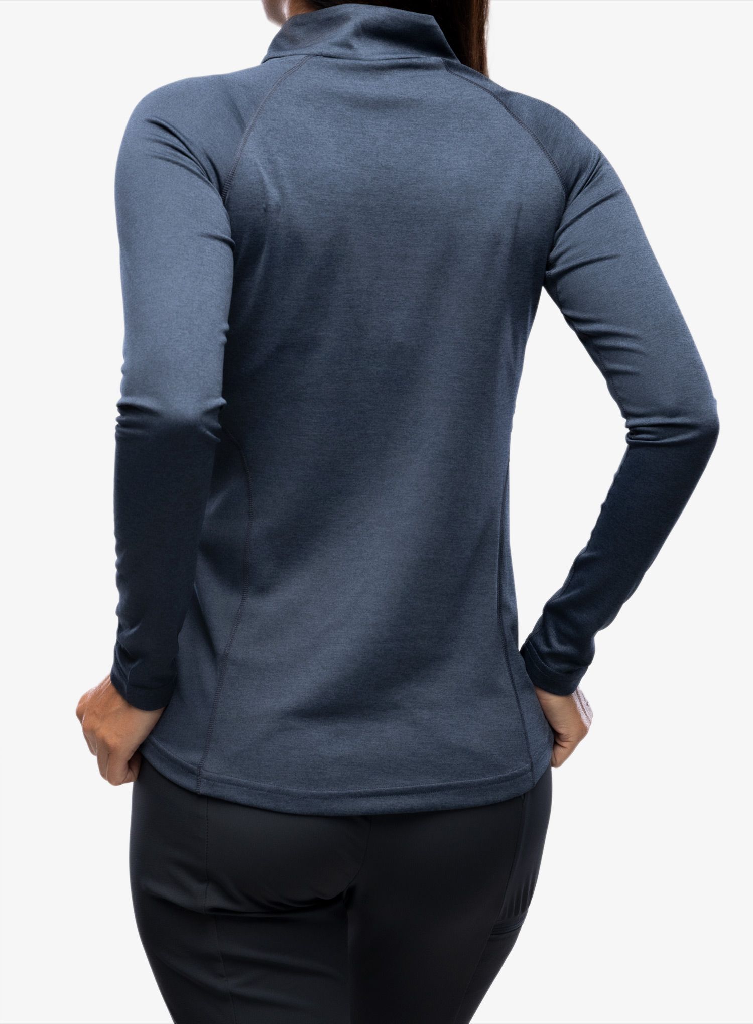 Ženska termoaktivna dukserica Montane Dart Zip Neck - eclipse blue