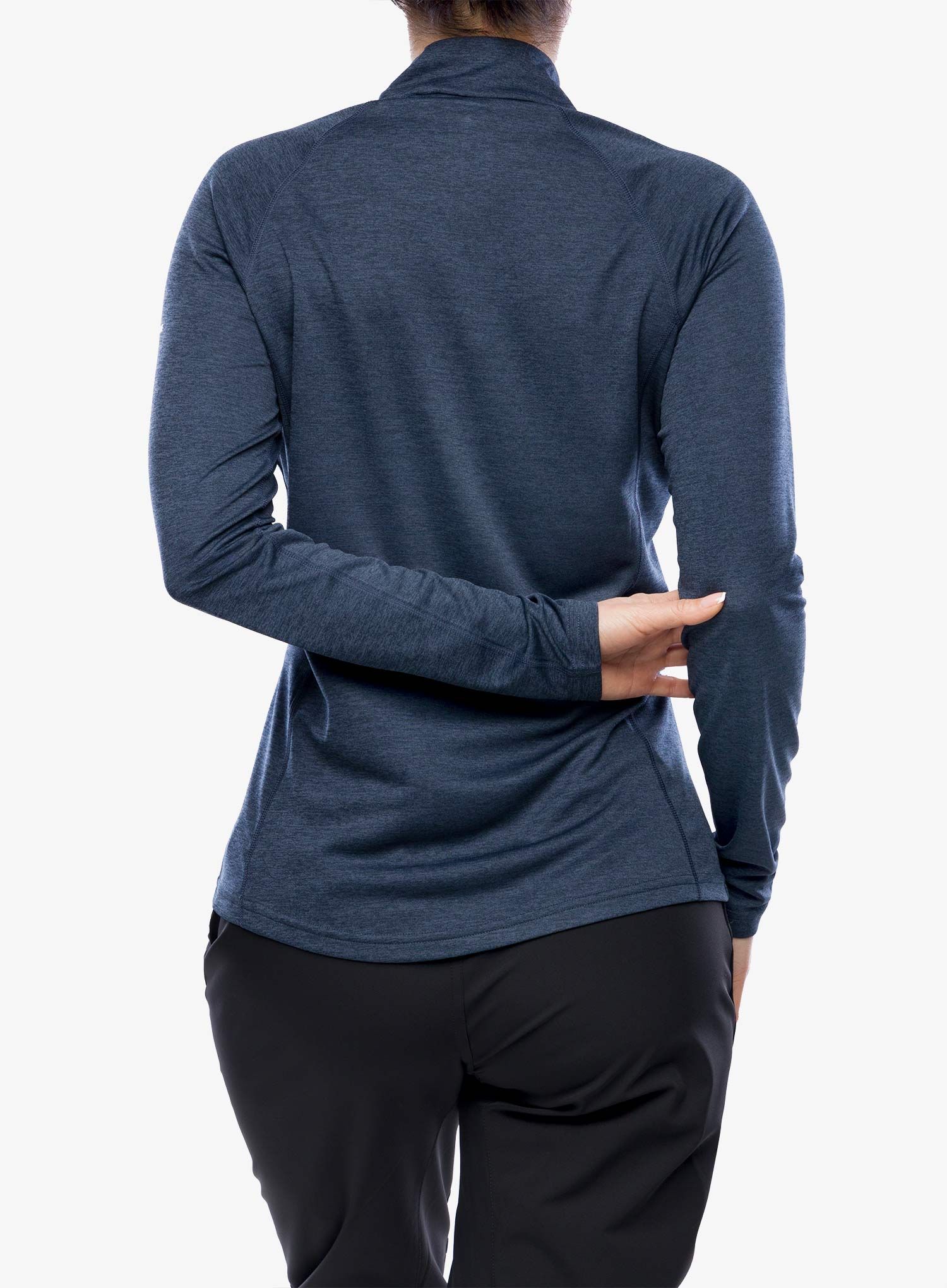 Ženska termoaktivna dukserica Montane Dart Zip Neck - eclipse blue