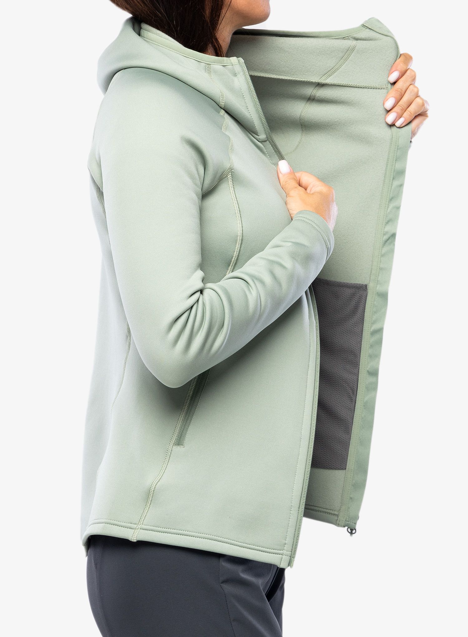 Dukserica s kapuljačom ženska Montane Fury Hoodie - pale sage