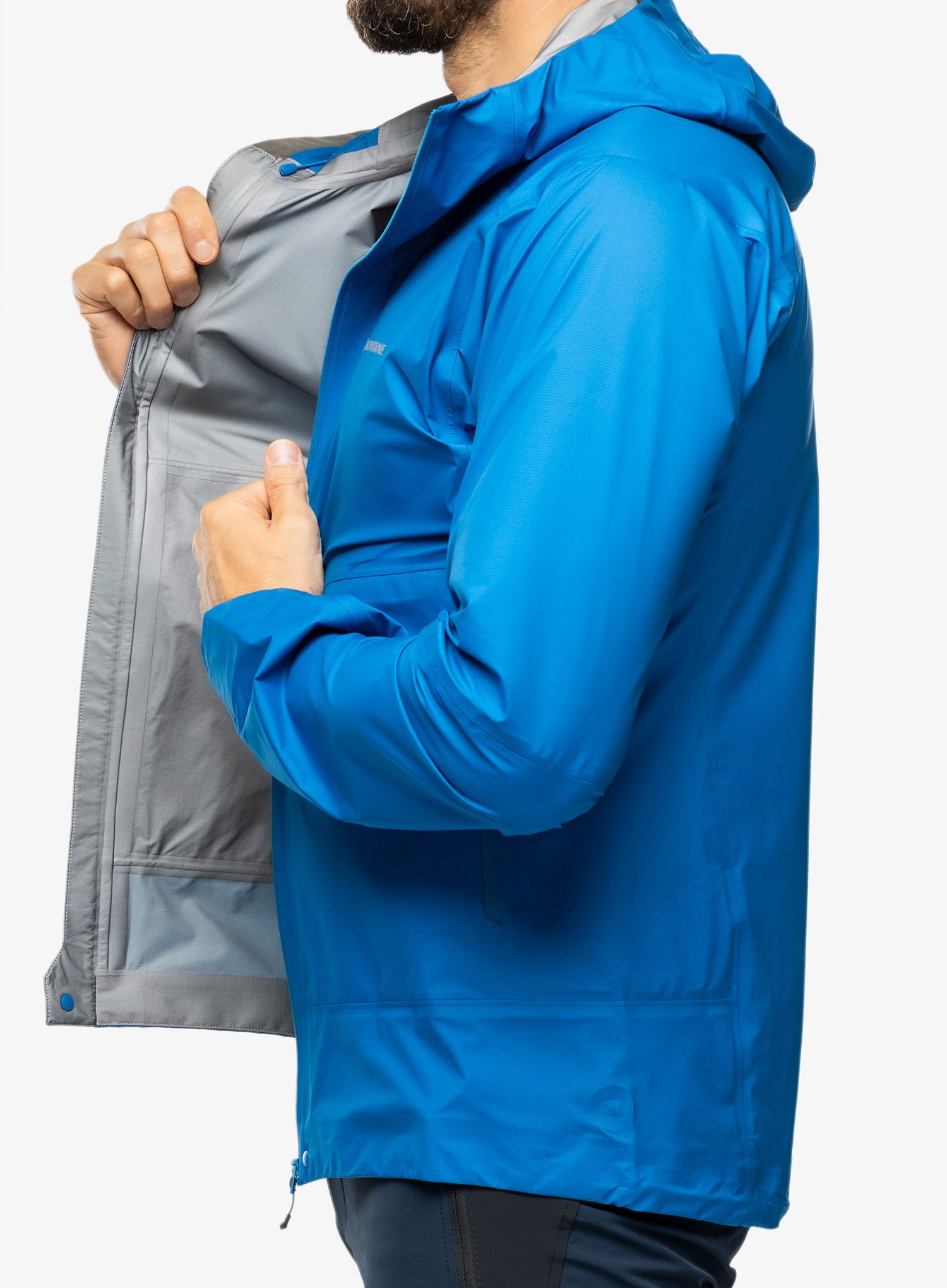 Kišna jakna Montane Phase Nano Jacket - electric blue