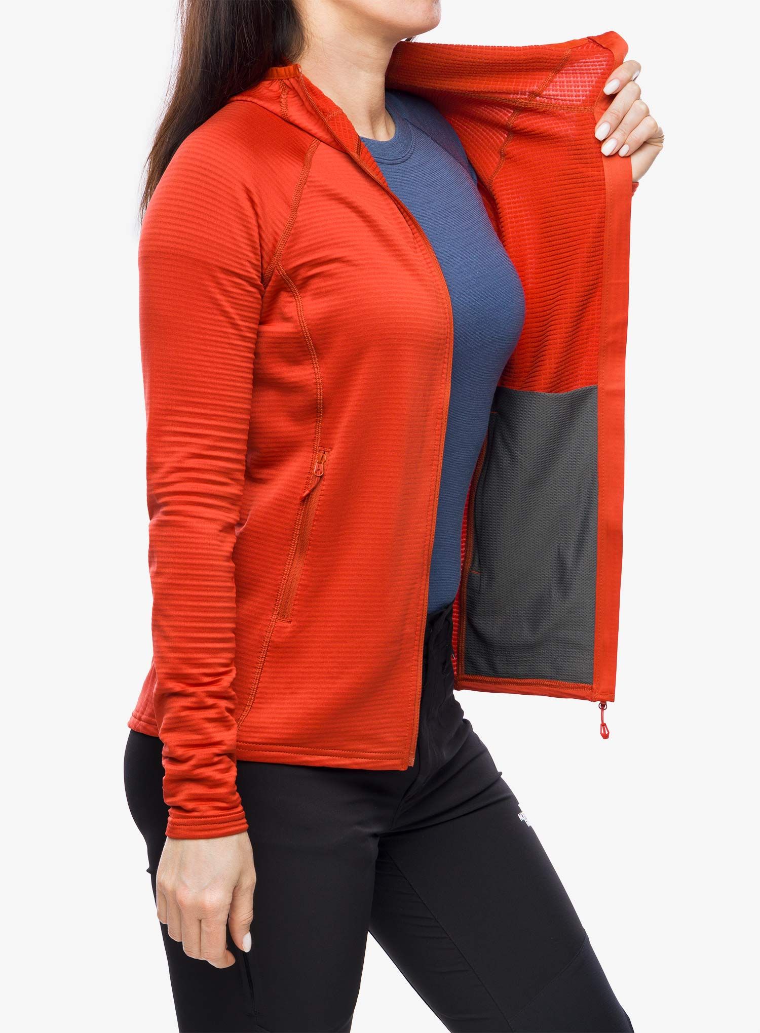 Ženska dukserica Montane Protium Lite Hoodie - saffron red