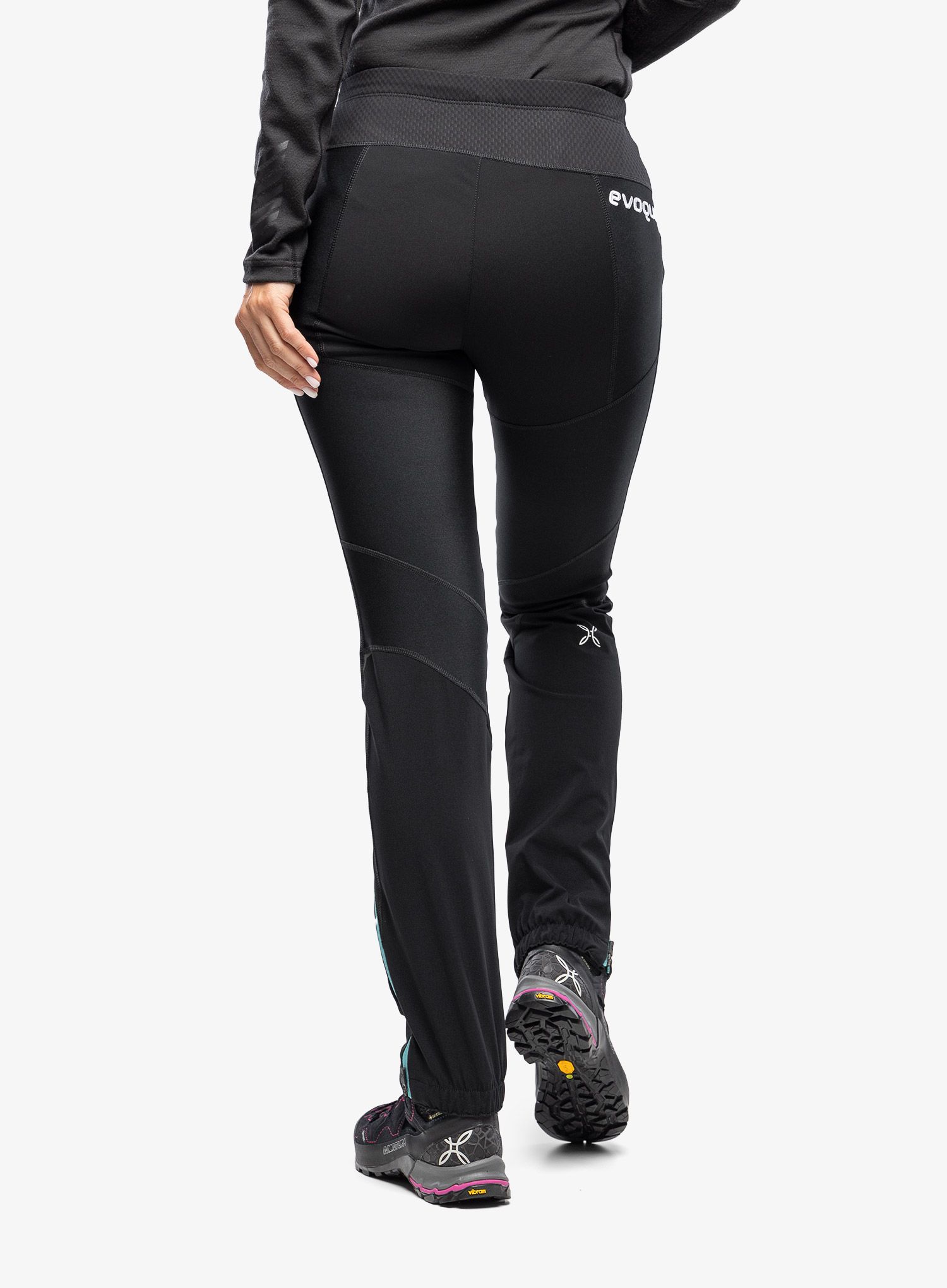 Ženske planinarske hlače Montura Evoque 2 Pants - black/light blue