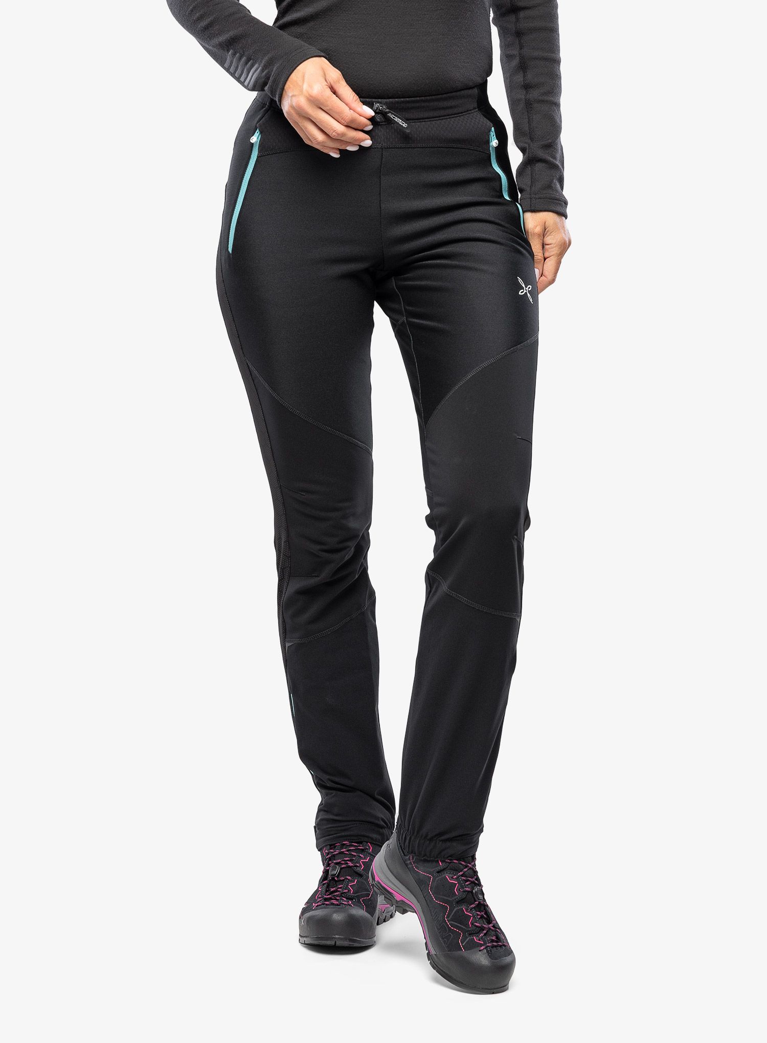 Ženske planinarske hlače Montura Evoque 2 Pants - black/light blue