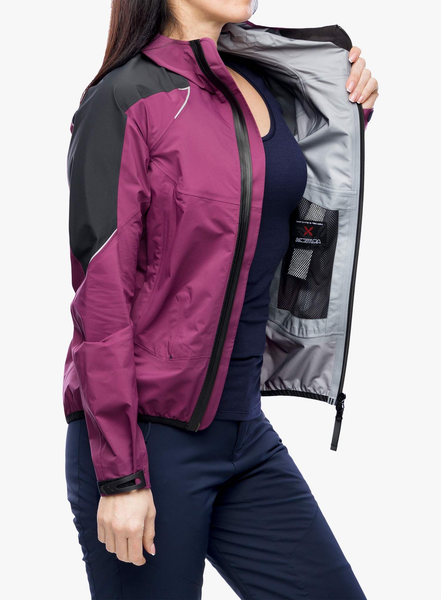 Ženska jakna za planine Montura Magic 2.0 Jacket - wine red