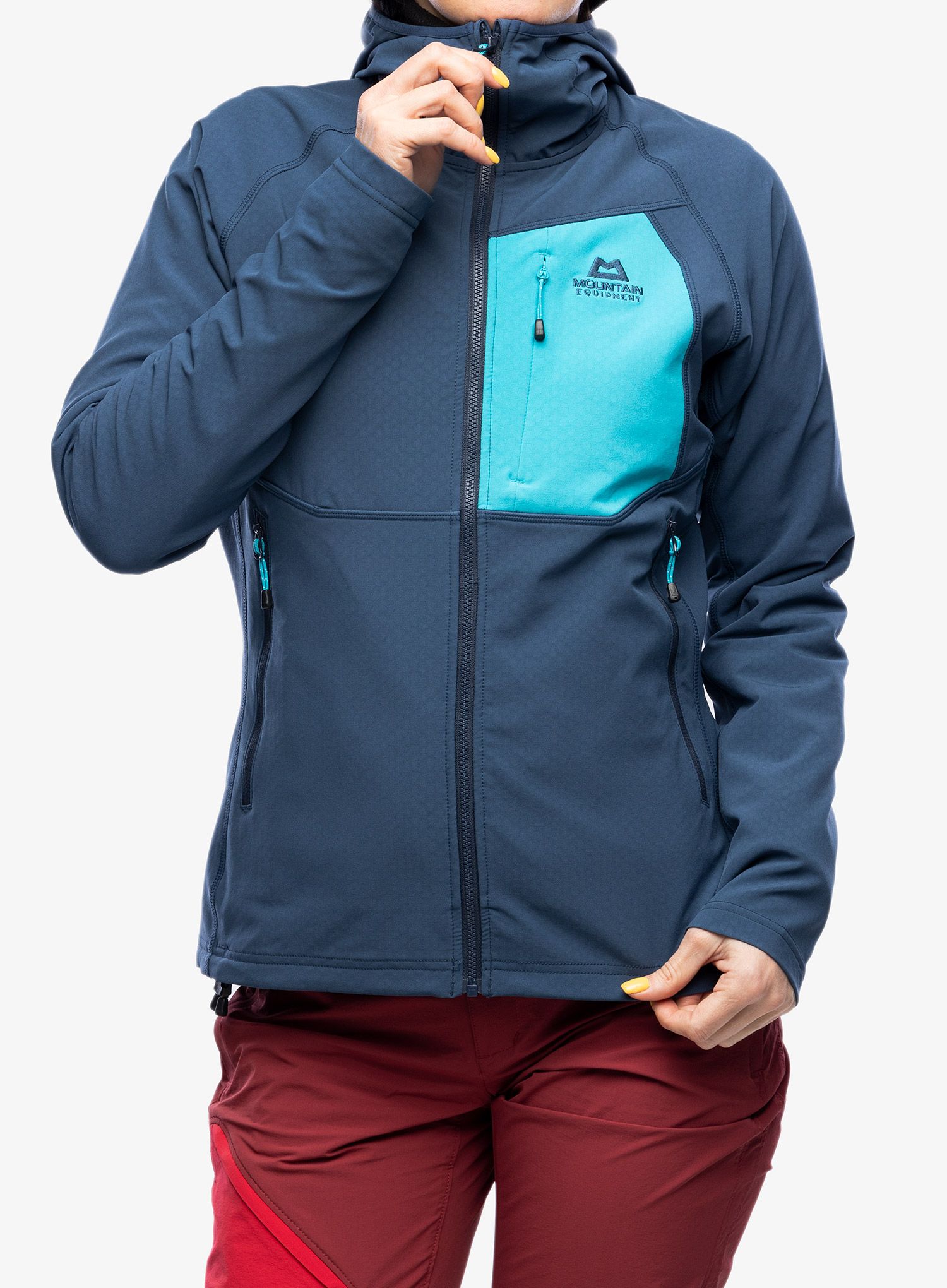 Ženska trekking dukserica Mountain Equipment Arrow Hooded Jacket - dusk/topaz