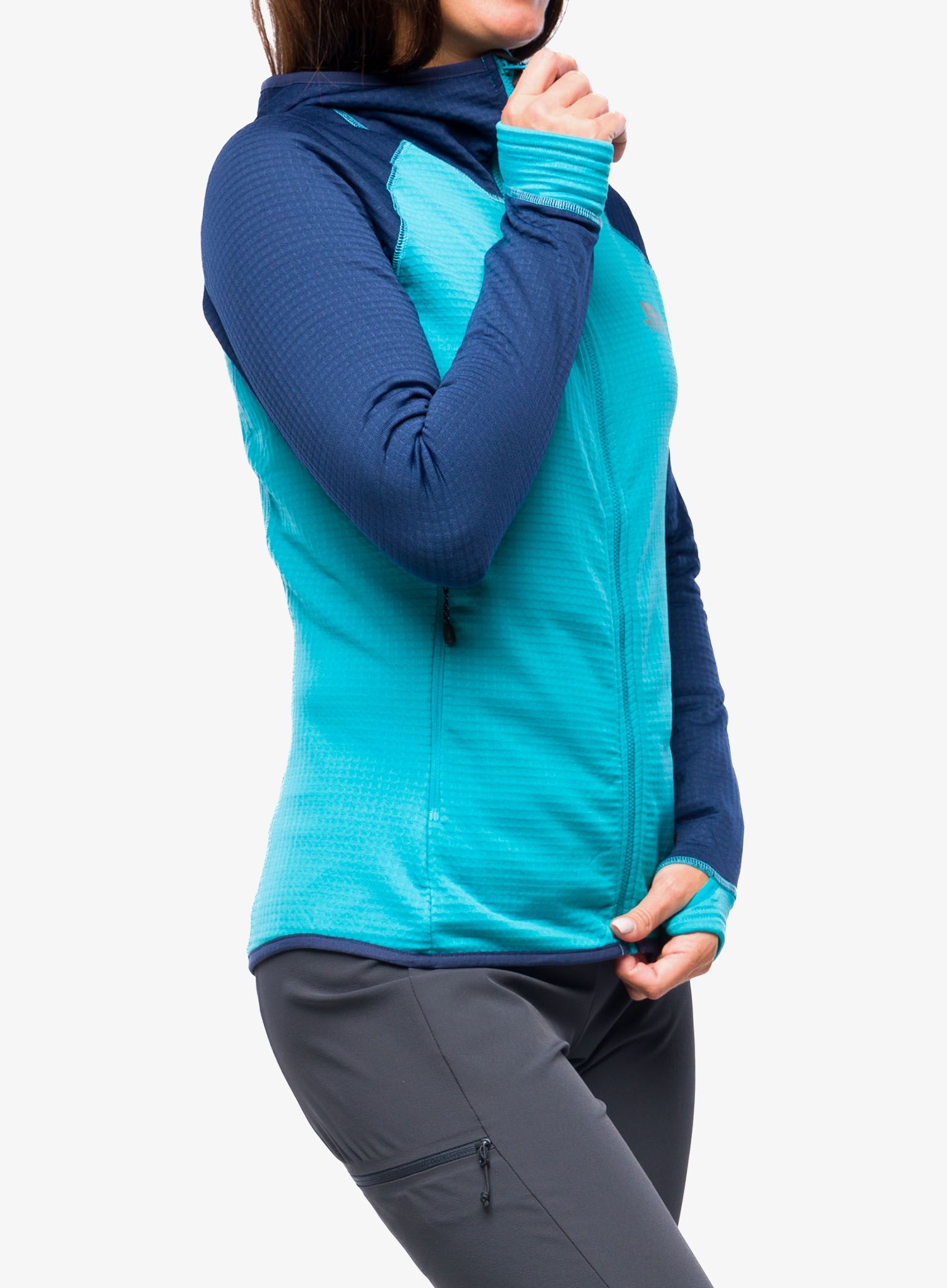 Dukserica s kapuljačom ženska Mountain Equipment Eclipse Hooded Jacket - topaz/medieval
