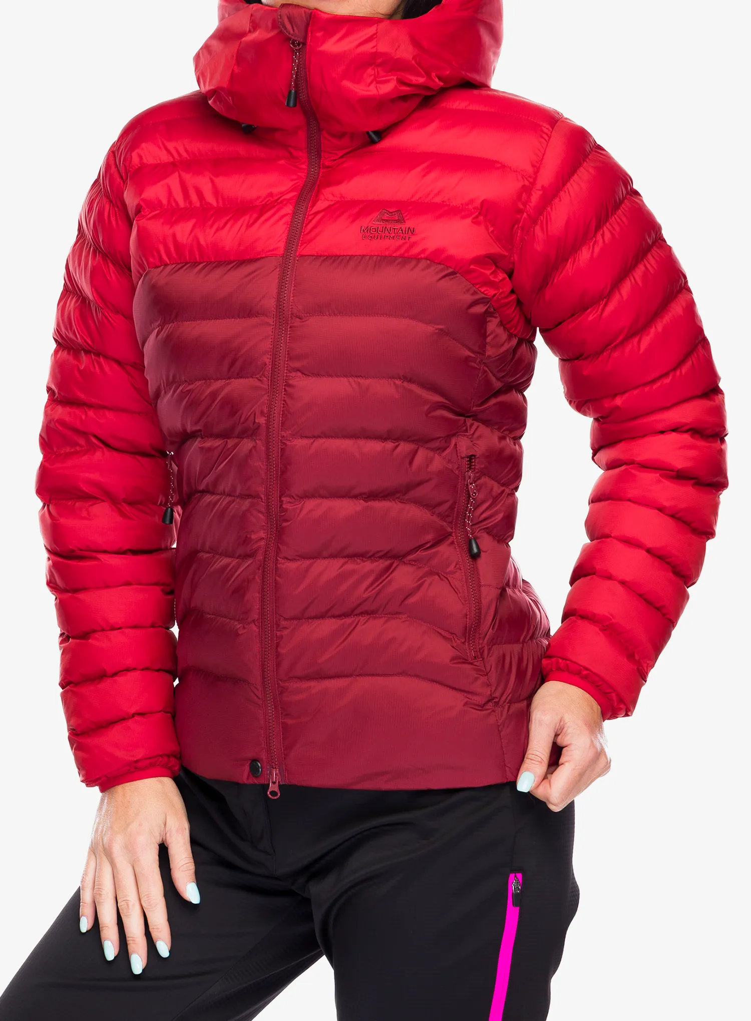 Jakna s postavom ženska Mountain Equipment Superflux Jacket - chili red/merlot