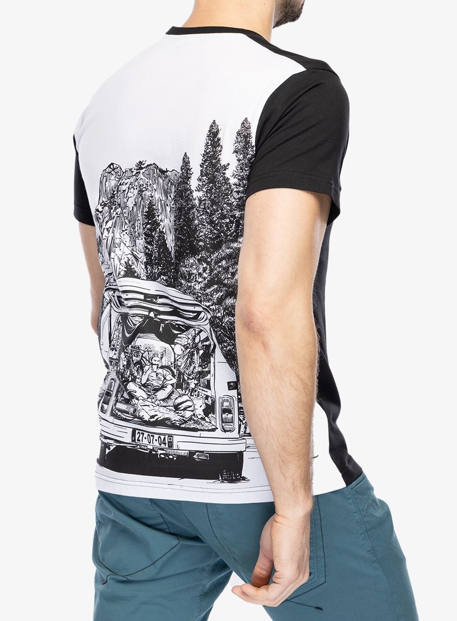 Penjačka majica Nograd Comfort - black/white