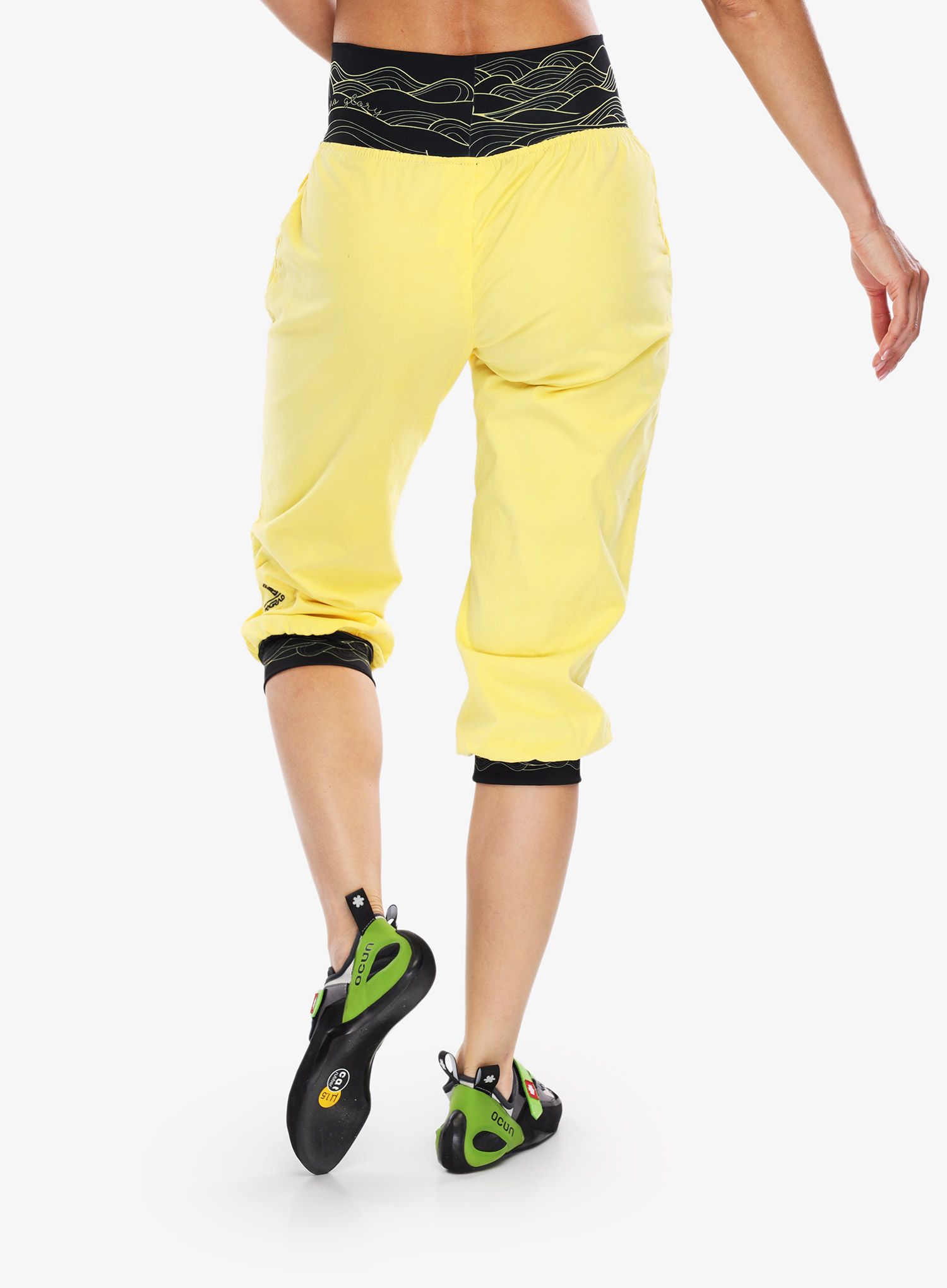 Ženske penjačke kratke hlače Nograd Dune 3/4 - yellow pastel