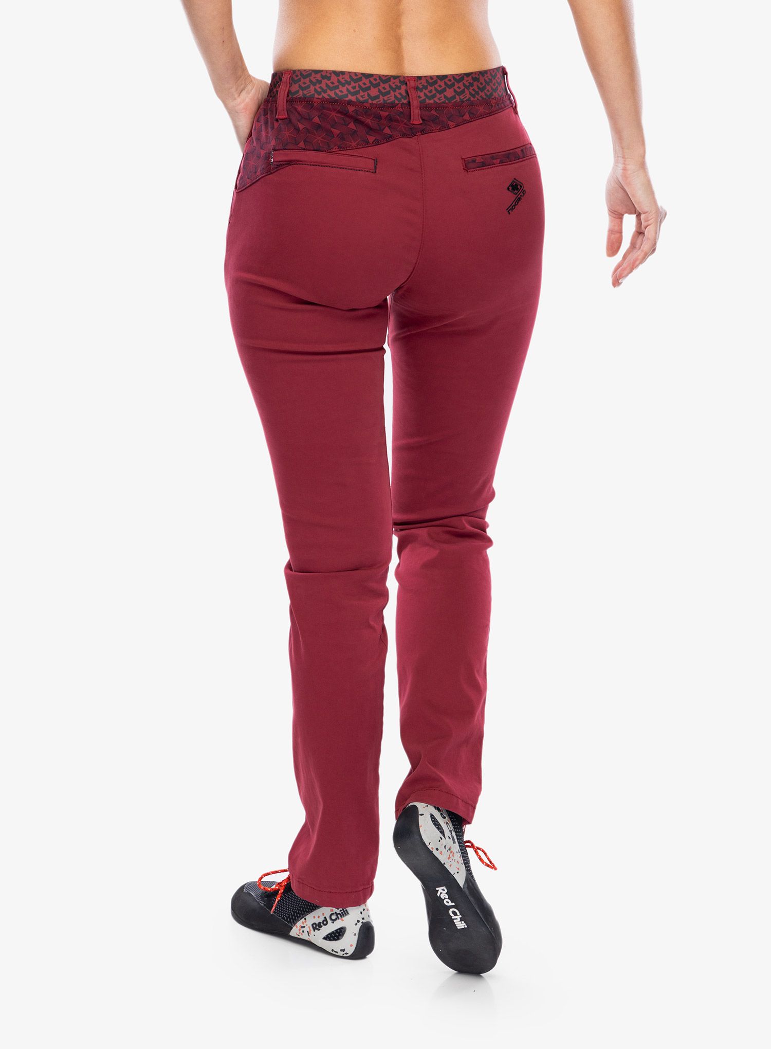Ženske penjačke hlače Nograd Grease Pants - dark red