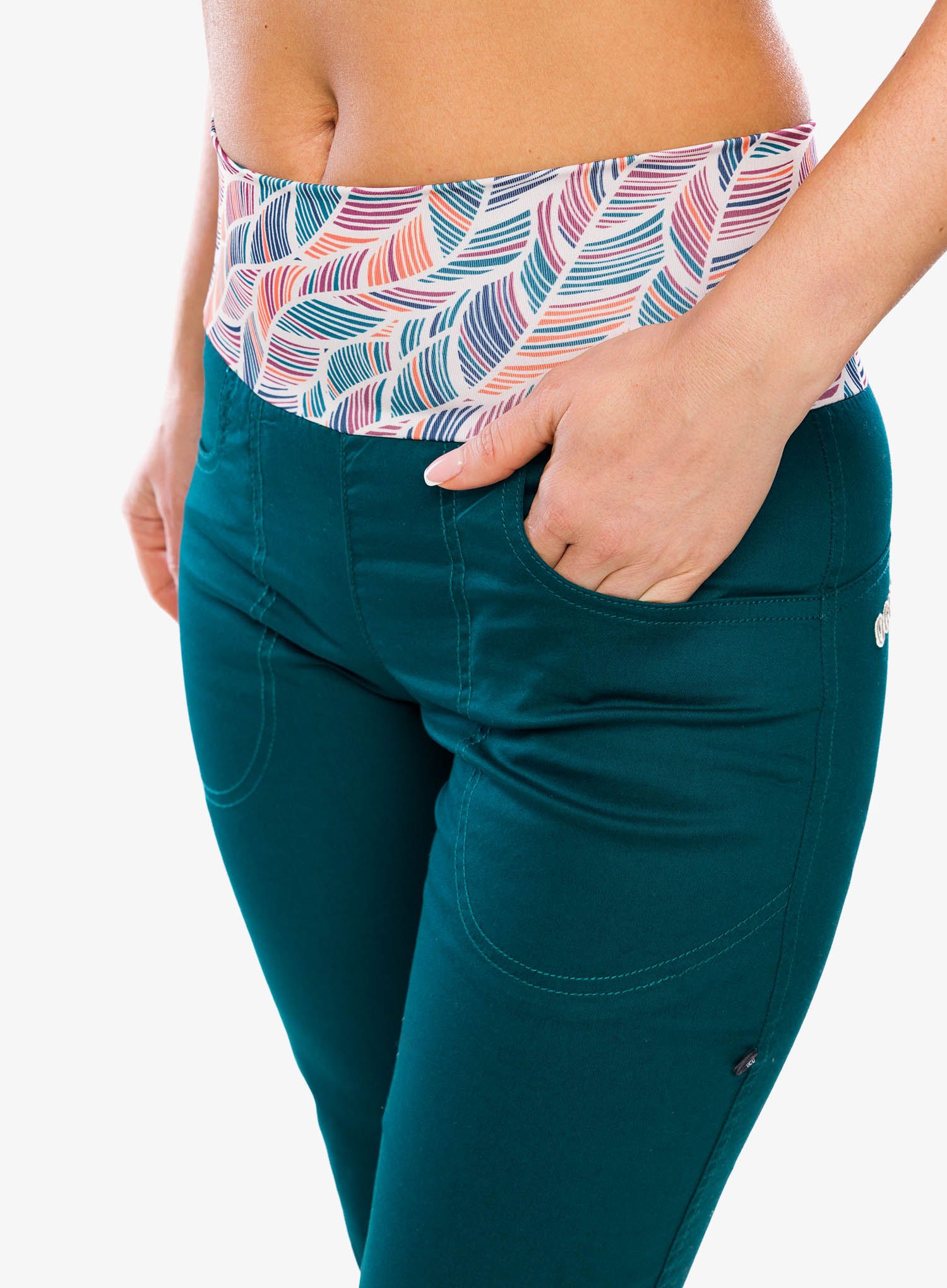 Ženske penjačke hlače Ocun Sansa Pants - green deep teal