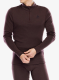 Termoaktivna dukserica Odlo Merino 260 BL Top Turtle Neck LS Half Zip - fudge