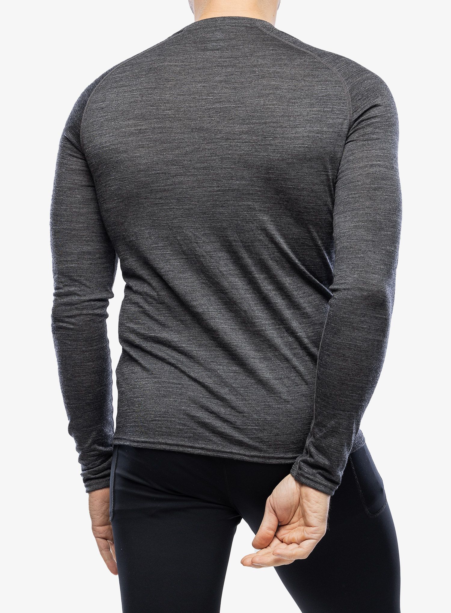 Termoaktivna dukserica Odlo Natural Performance PW 150 BL Top Crew Neck LS - grey melange