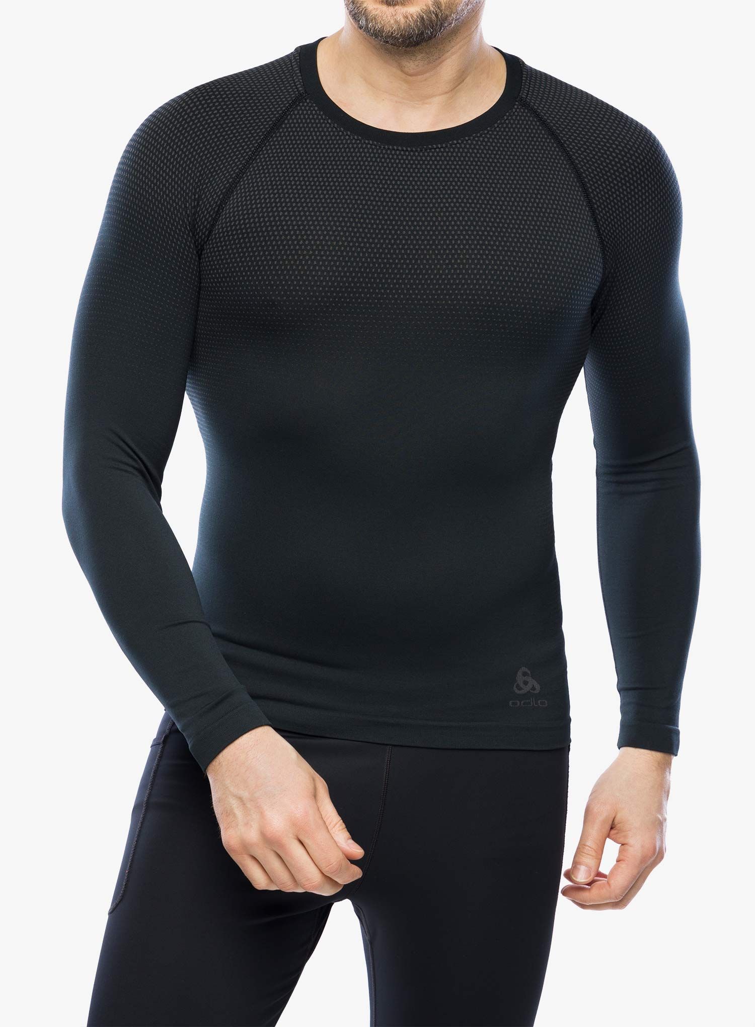 Termoaktivna dukserica Odlo Performance Light Eco BL Top Crew Neck LS - black