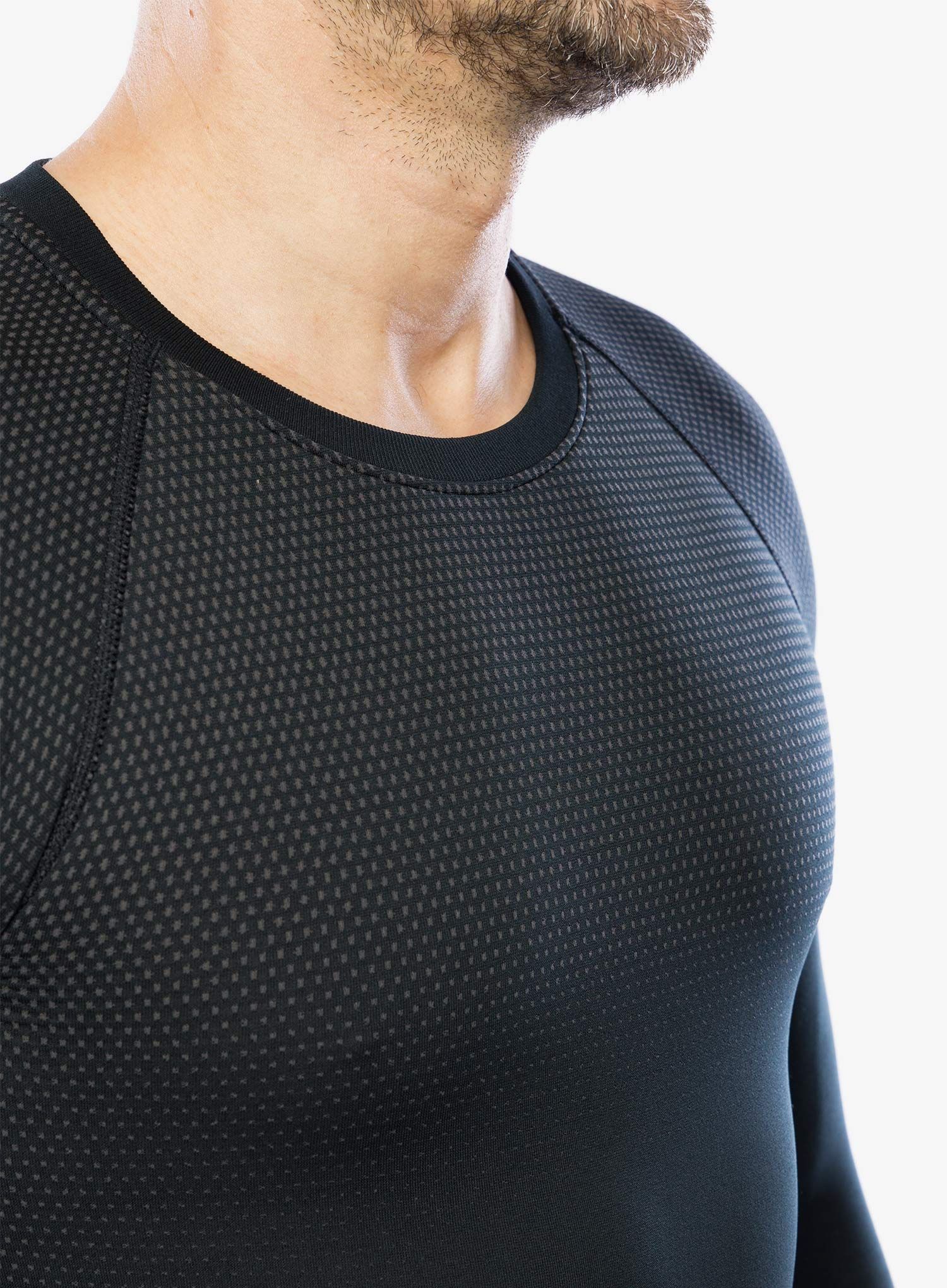 Termoaktivna dukserica Odlo Performance Light Eco BL Top Crew Neck LS - black