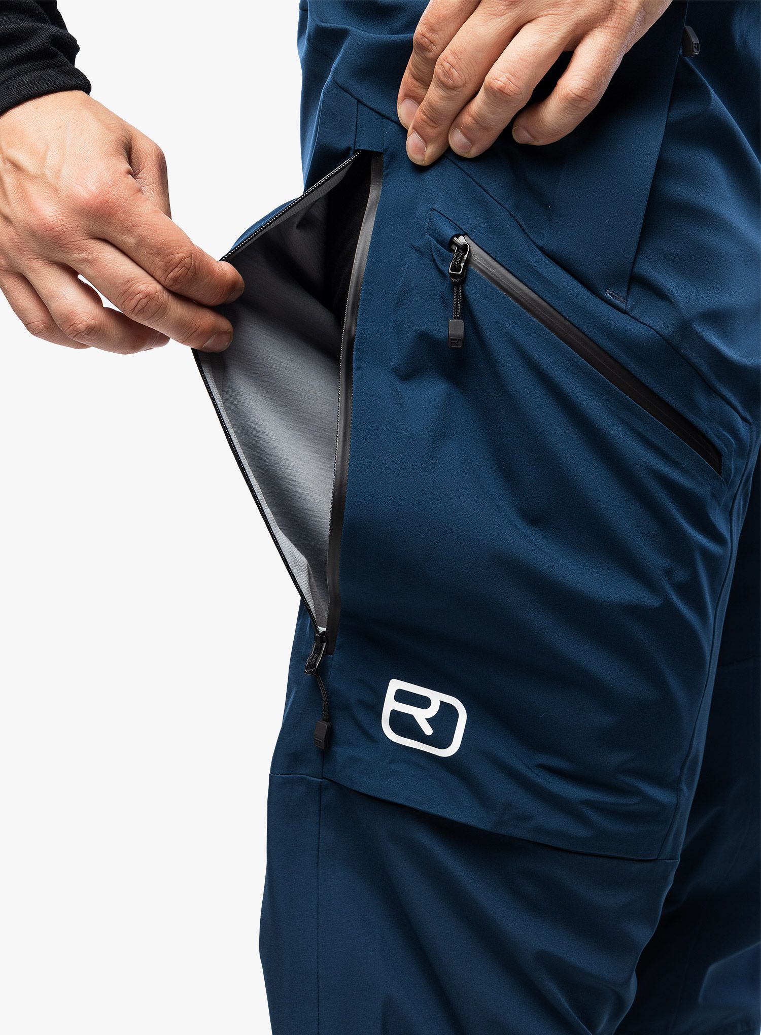 Hlače Ortovox 3L Guardian Shell Pants - deep ocean
